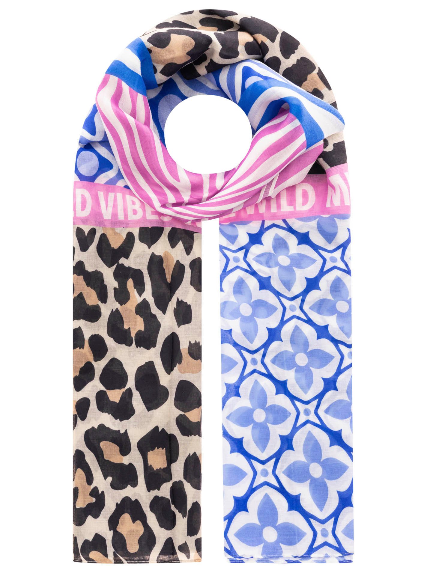 Zwillingsherz Schal Viskose Mix "Animal Block", Schal mit Mustermix und Sch günstig online kaufen