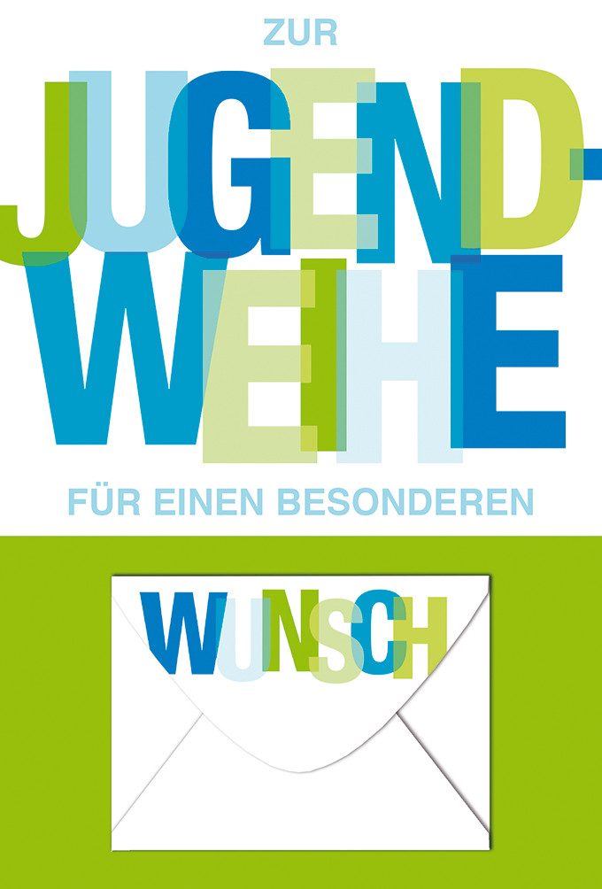 Thumbnail - BSB Grußkarten Jugendweihe - Geldkarte - Glückwunschkarte im Format 11,5 x 17 cm