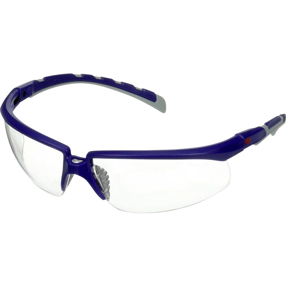 3M Arbeitsschutzbrille 3M S2001AF-BLU Schutzbrille mit Antibeschlag-Schutz, mit Antikratz-Sc