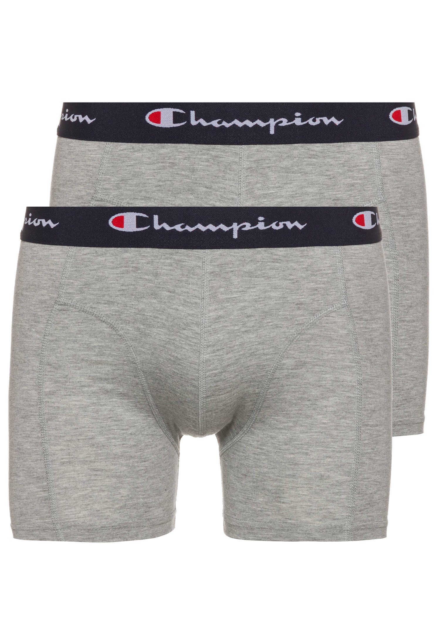 2pk Champion 2-St., Grey Melange 2er-Pack) Boxer Light (Spar-Pack, 3390 Boxershorts