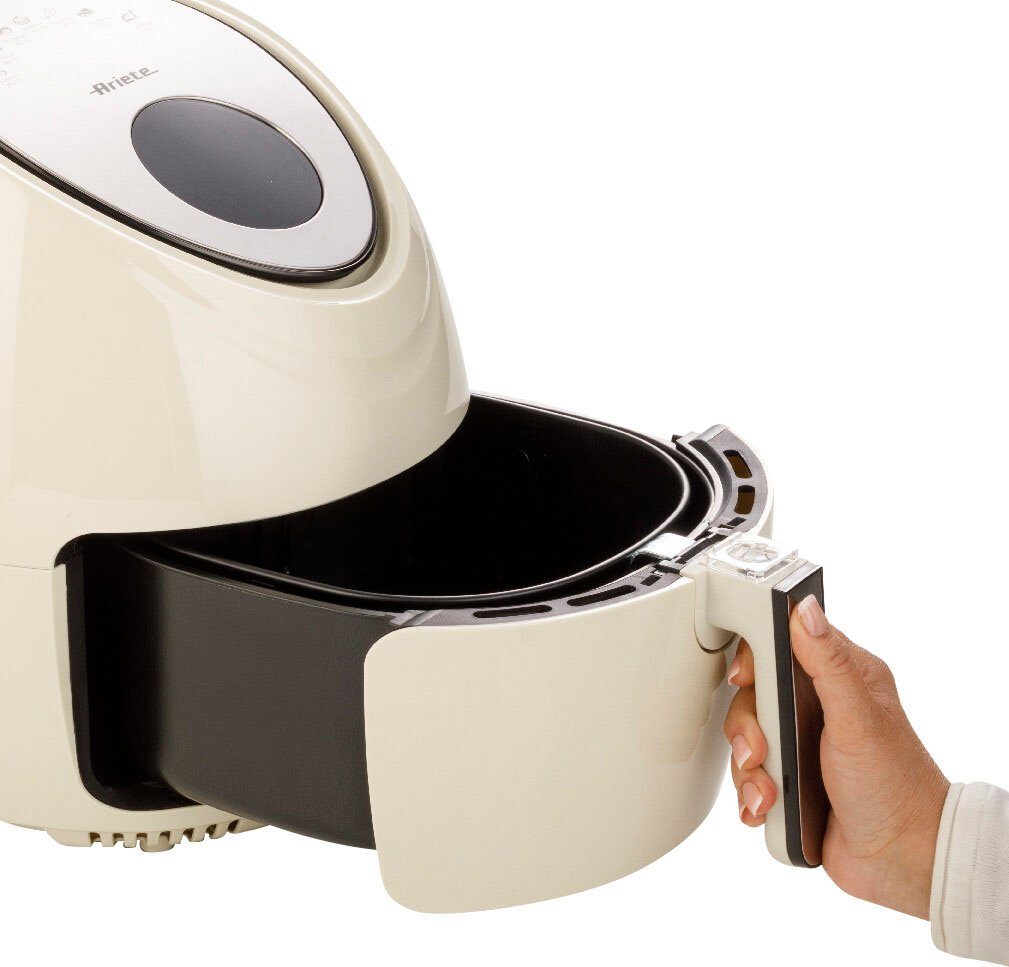Ariete Heißluftfritteuse 4618CR Airy Fryer XXL creme, 1800 W, 7 voreingestellte Programme, Temperatur von 80° C bis 200° C