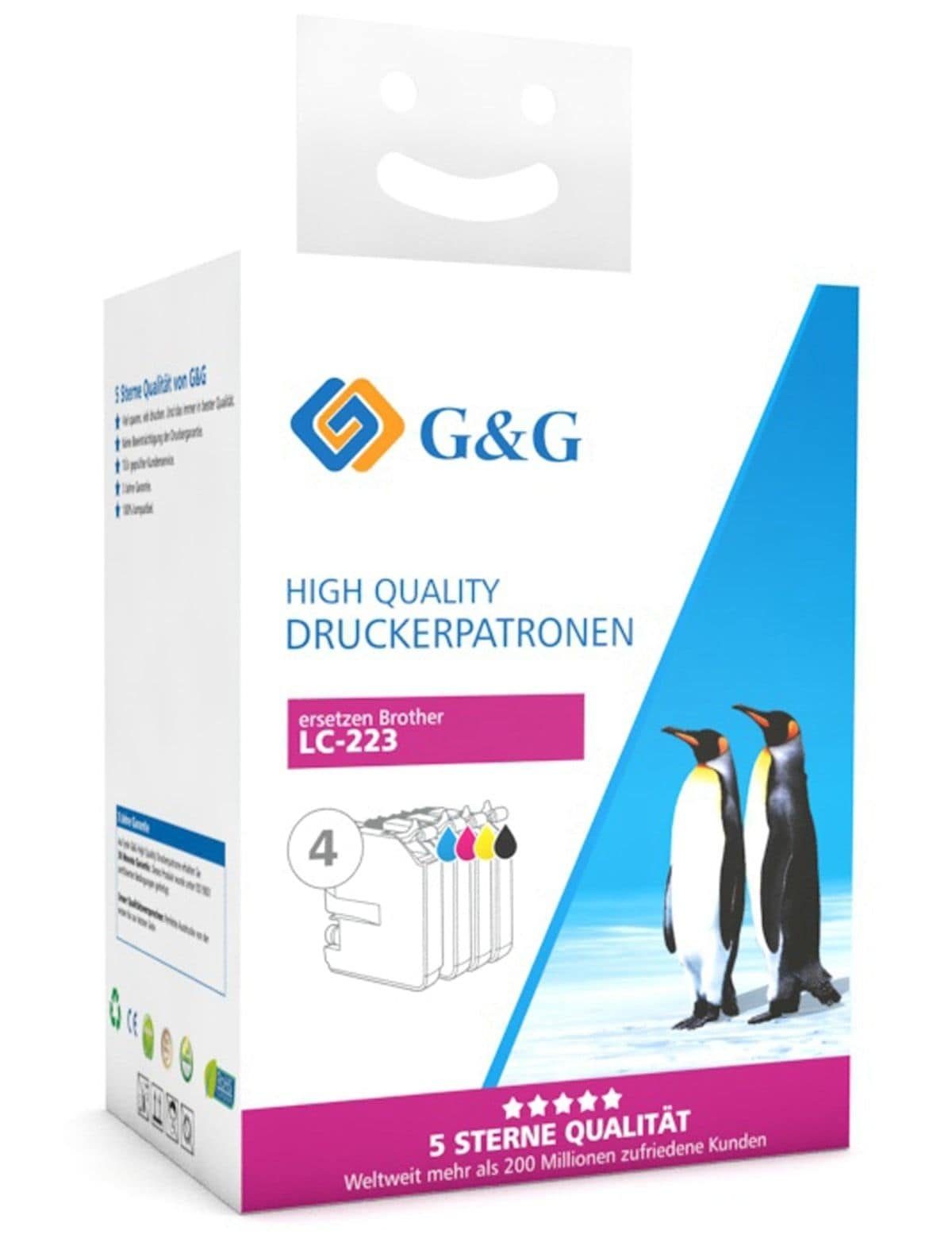 G&G G&G Tinten-Multipack color + schwarz, 550 seiten Tintenpatrone
