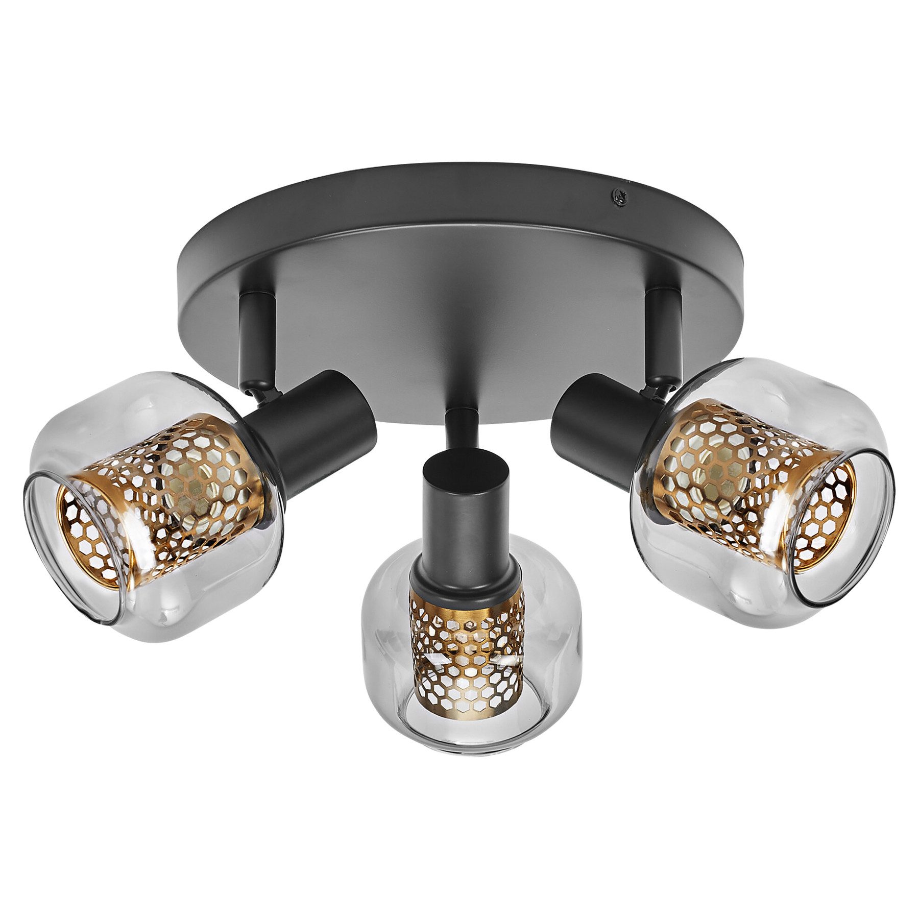 Osram LED Deckenspots OSRAM Deckenanbau-Leuchte, E14, 8,4 W, 2700 K, 750 lm, IP 20, goldenes