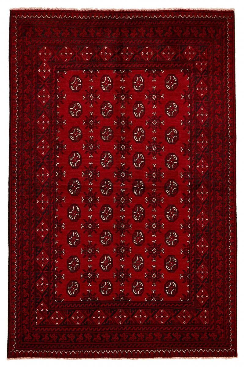 Orientteppich Afghan Akhche 158x240 Handgeknüpfter Orientteppich, Nain Trading, rechteckig, Höhe: 6 mm