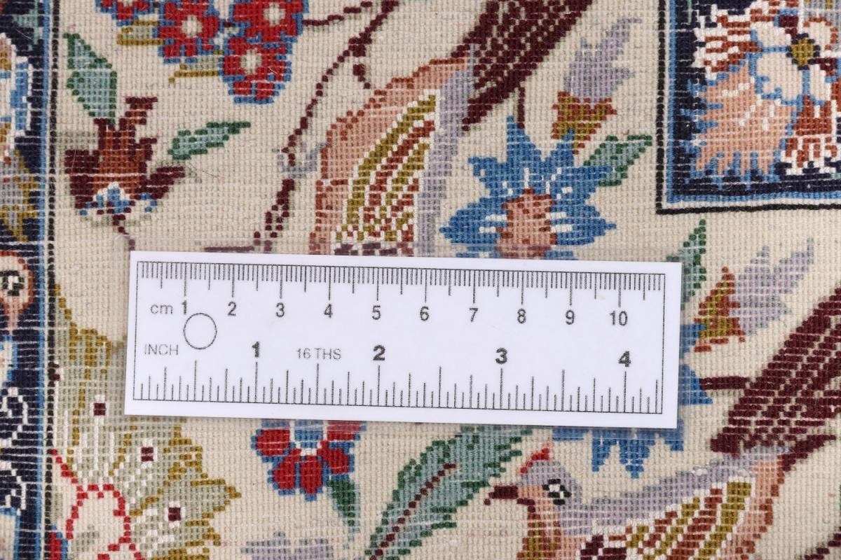 rechteckig, Orientteppich Isfahan Höhe: Trading, Handgeknüpfter 122x199 Seidenkette 8 Nain Orientteppich, mm