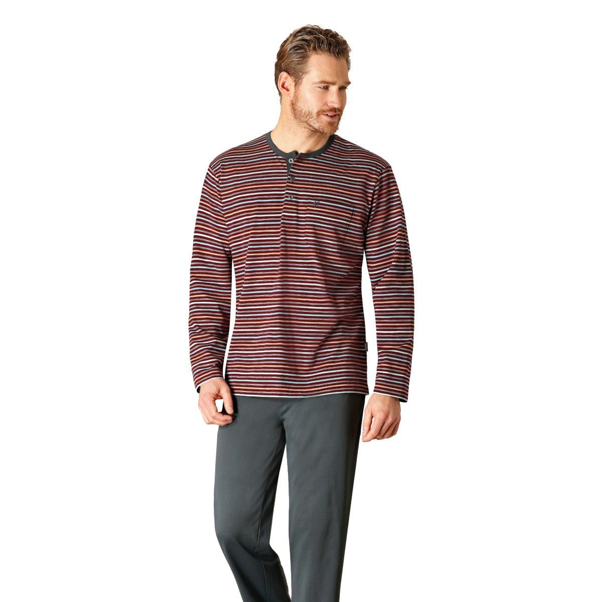 Hajo Pyjama Hajo, Schlafanzug Klima-Komfort 53632 günstig online kaufen