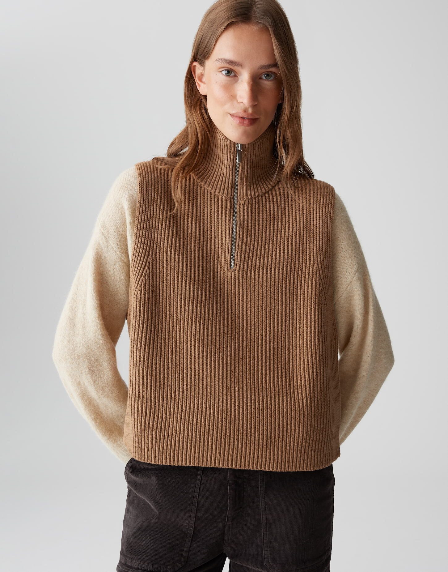 OPUS Cape ABIBO aus Baumwoll Mix one size, Rippstruktur, Riegel an den Seit günstig online kaufen