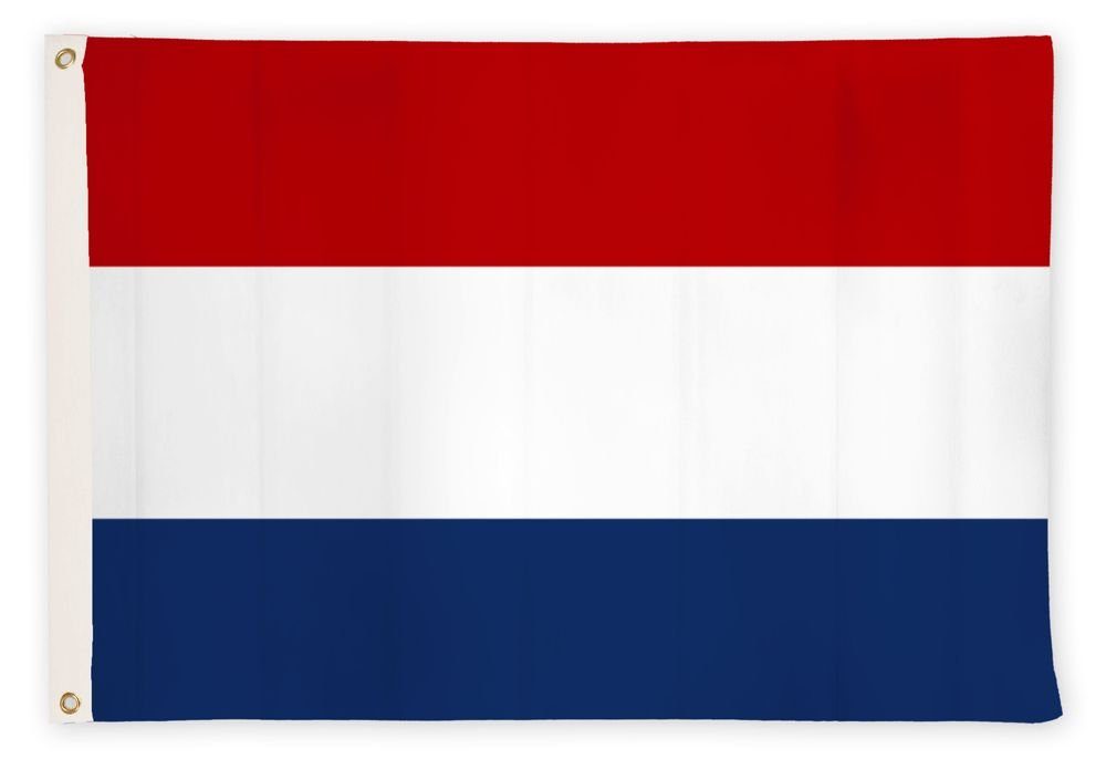 Fahne cm Ösen x Niederländische Fahnenmast), Flagge (Hissflagge PHENO für Holland 90 Inkl. Nationalflagge 2 FLAGS Messing 150 Flagge Niederlande