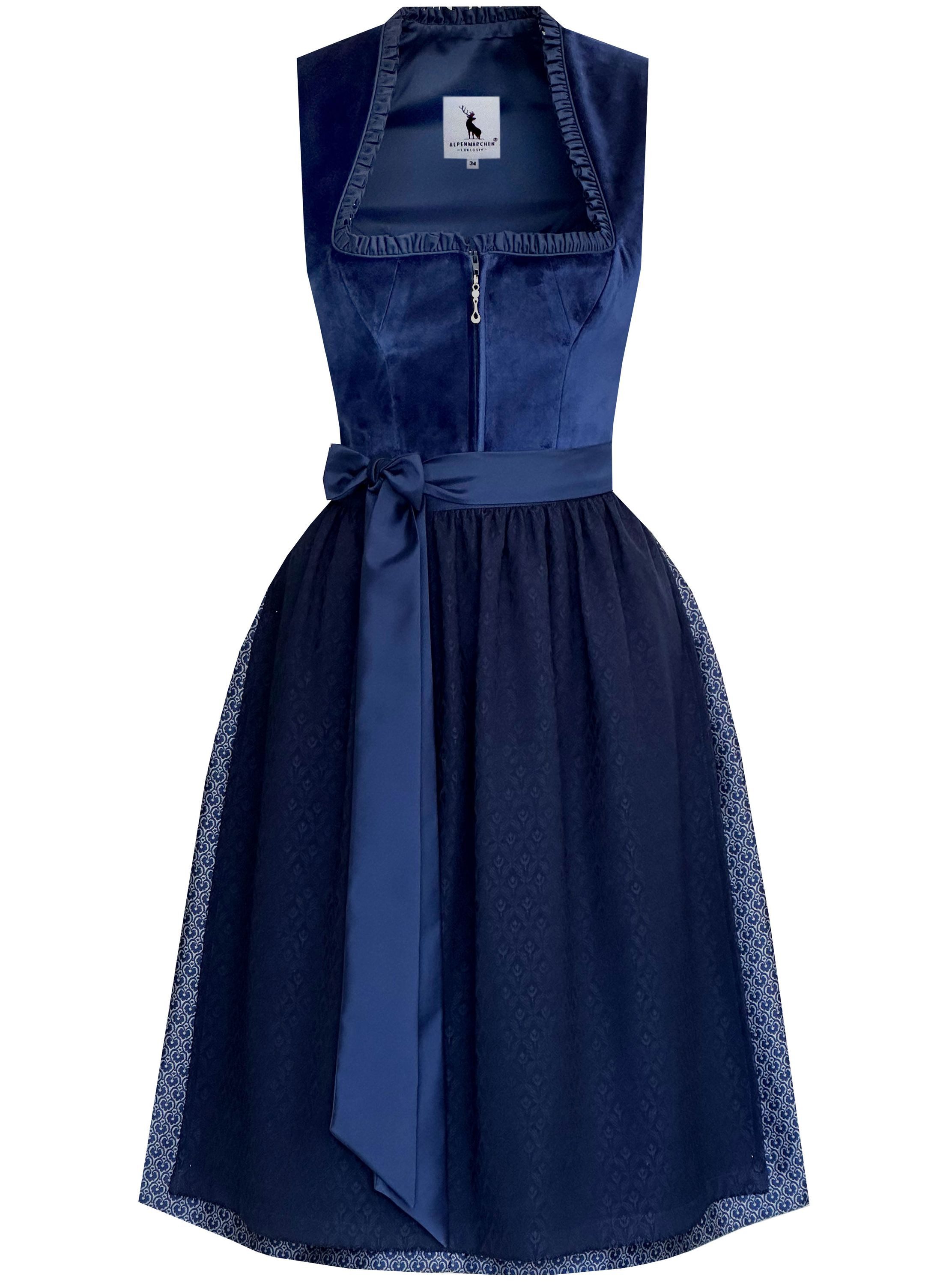 Alpenmärchen Dirndl Dirndl Elisé in blau - ALM1036
