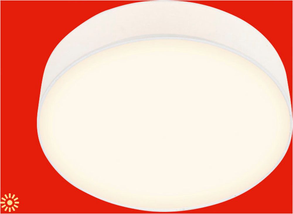 Briloner Leuchten LED Deckenleuchte DUCK, LED fest integriert, 38x10,5 cm, Wohnzimmer, Schlafzimmer, Flur, Küche