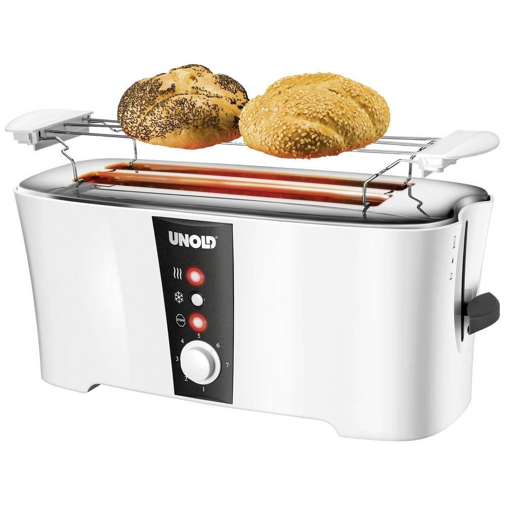 Toaster Cool-Touch-Gehäuse Unold Langschlitztoaster,