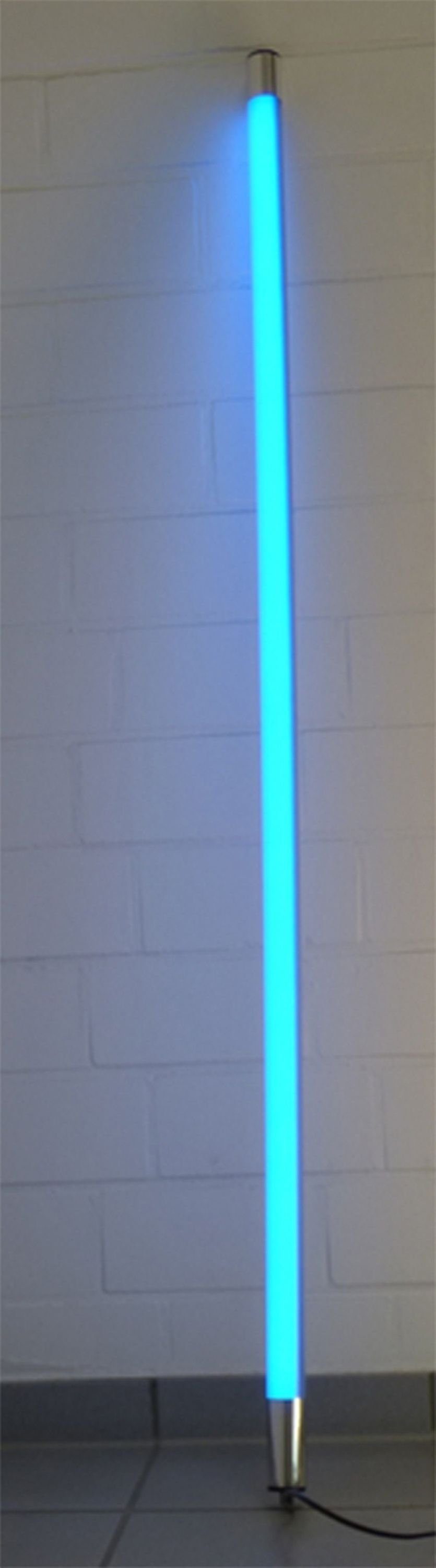 XENON LED Wandleuchte 8011 LED Leuchtstab Satiniert 1,23m Länge 2000 Lumen IP44 Außen Blau, LED Röhre T8, Xenon Blau
