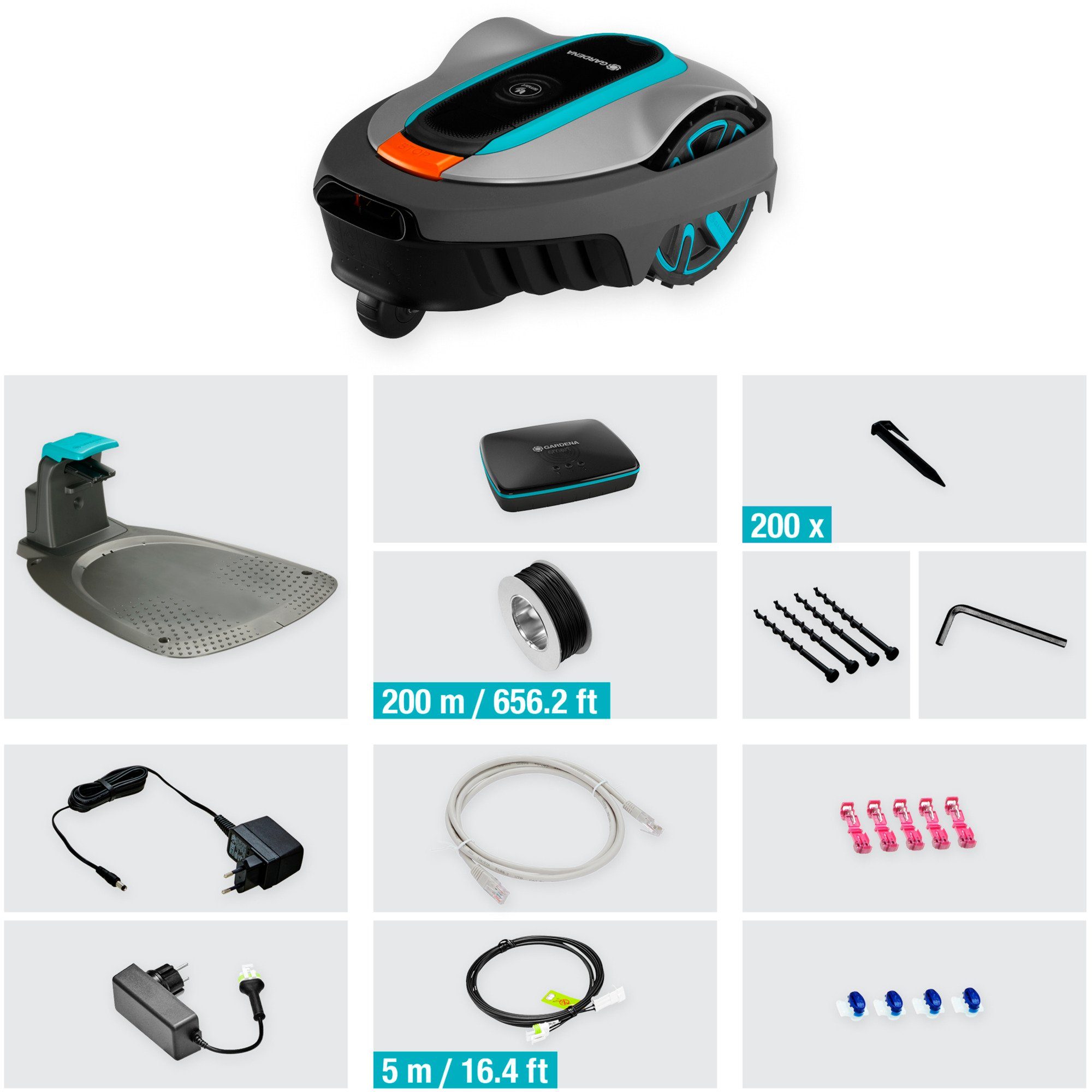 GARDENA robotic lawnmower GARDENA robotic lawnmower smart SILENO city 600m² set