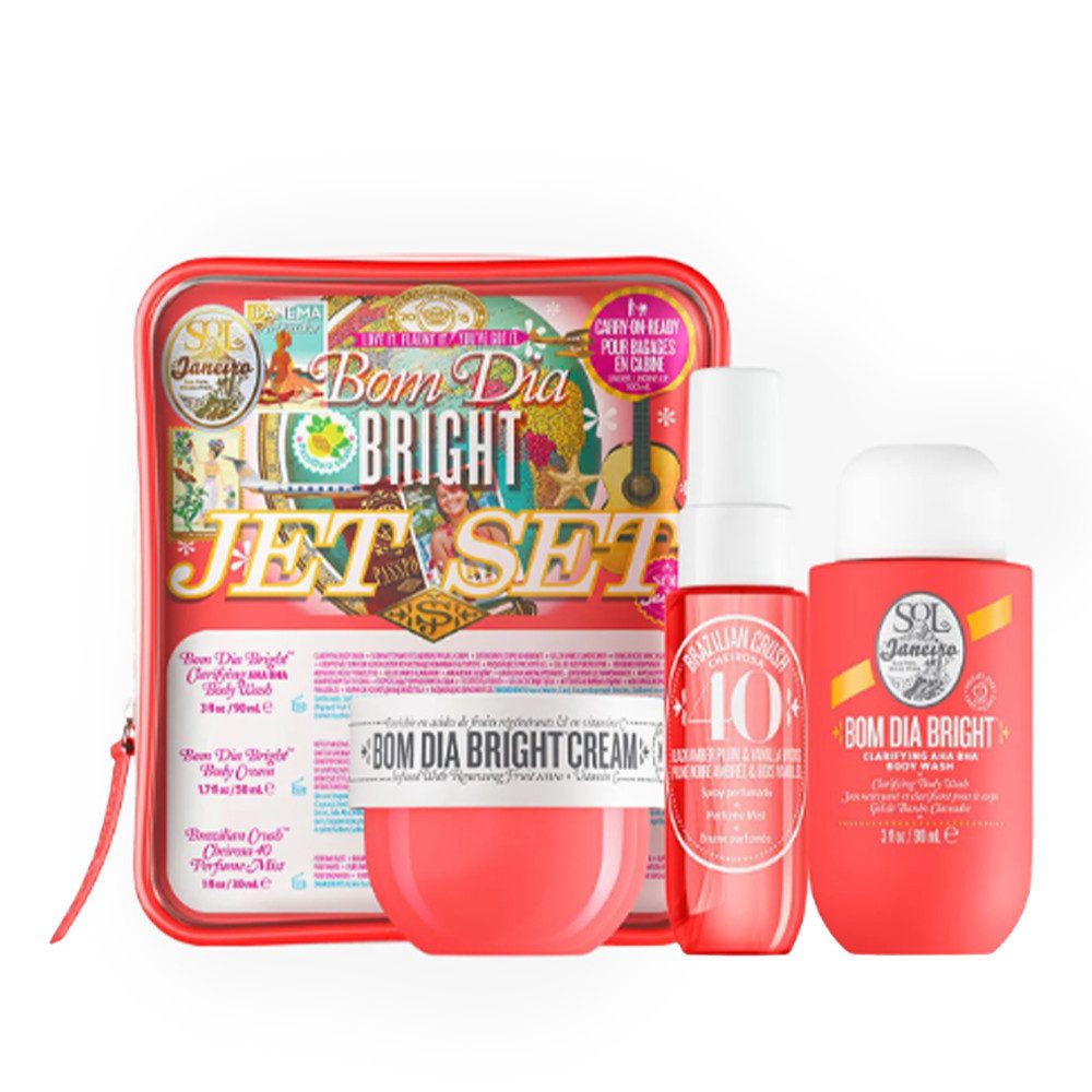 Pflege-Geschenkset Sol de Janeiro Bom Dia Jet Set Körperpflegeset 3-teilig