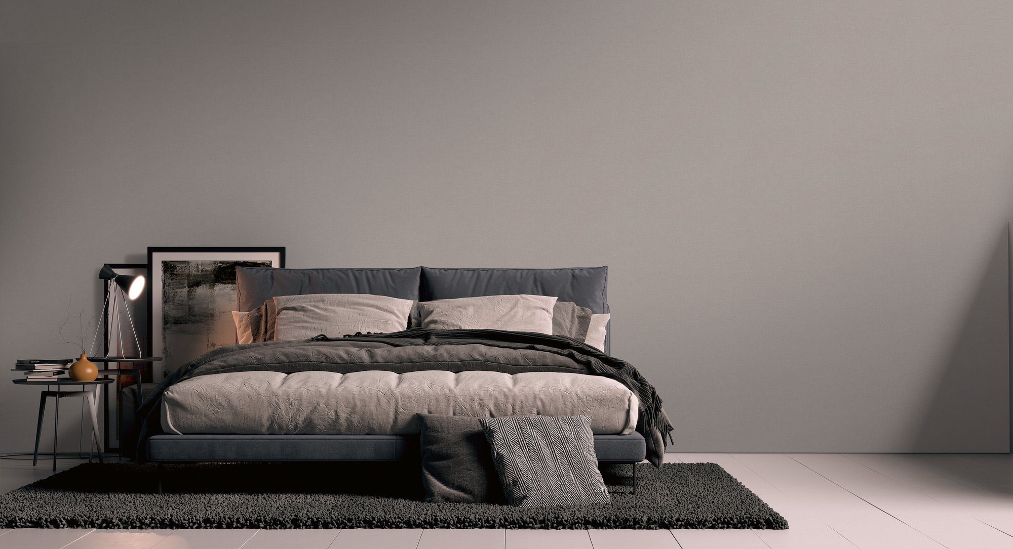 Bricoflor Vliestapete Taupe mit Struktur Vinyltapete für Flur und Wohnzimme günstig online kaufen