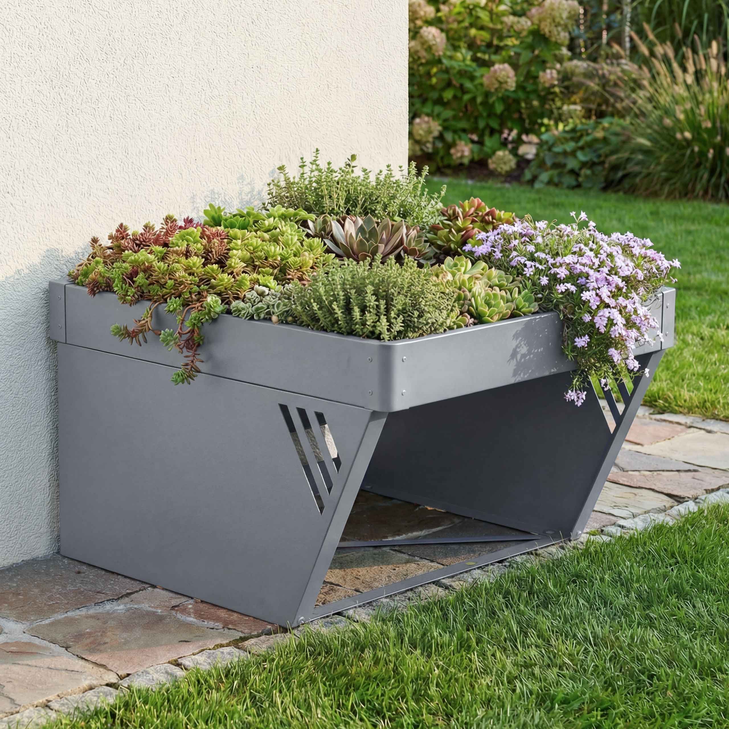 MCW Mähroboter-Garage MCW-P41, BxTxH: 60x70x38 cm, Robuster Wetterschutz für den Mähroboter, Zeitlos elegante Optik