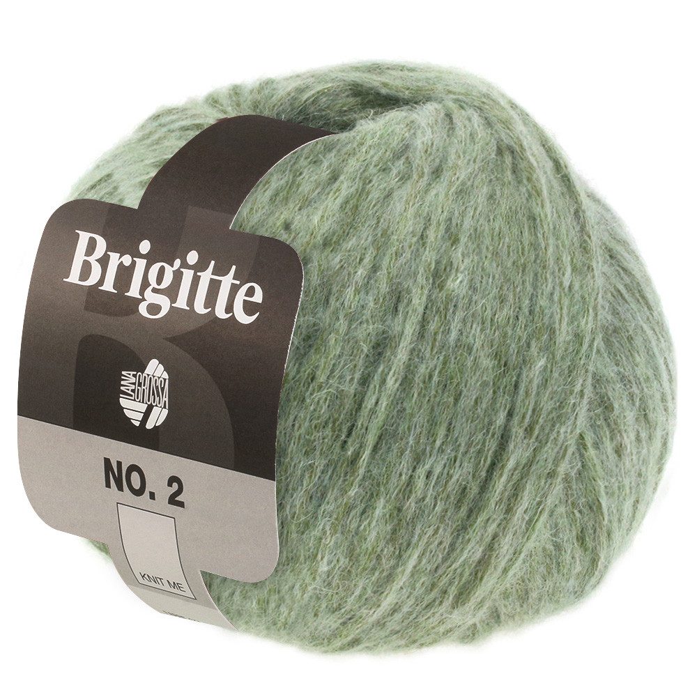 LANA GROSSA BRIGITTE NO. 2 Alpaka Baumwolle Strickgarn Häkelwolle, 140 m (Alpaka-Mix für voluminöse Lieblingsstücke, Flauschiges Fashiongarn für moderne Stricklooks), 50 g