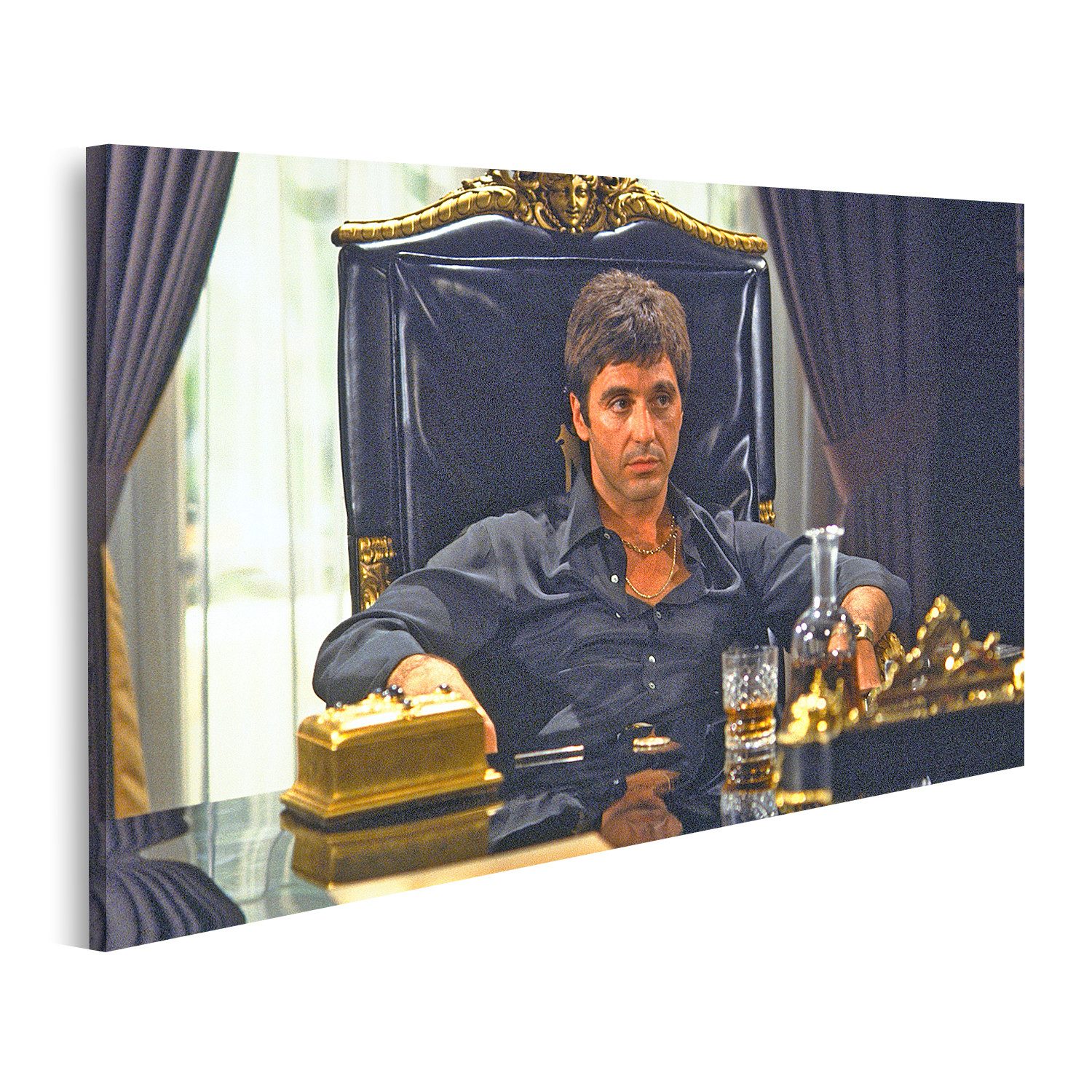 islandburner Leinwandbild Al Pacino Scarface Tony Montana Kult Gangster Movie Film Hol Bilder