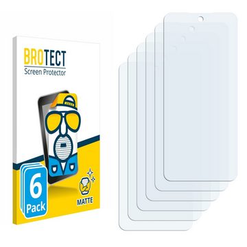 BROTECT Schutzfolie für Tecno Spark 10 Pro, Displayschutzfolie, 6 Stück, Folie matt entspiegelt
