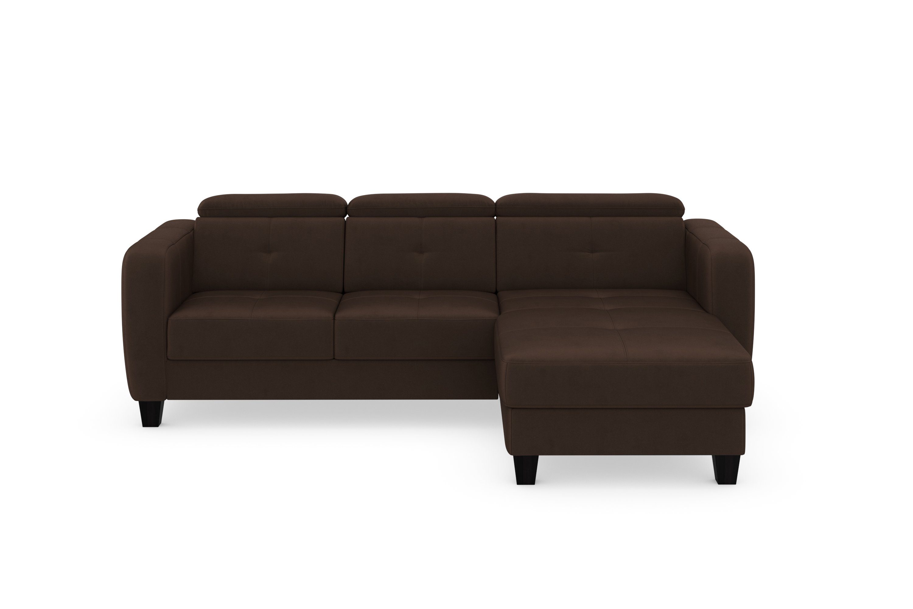 sit&more Ecksofa Belluci, und Federkern, Bettfunktion wahlweise inklusive Bettkasten mit