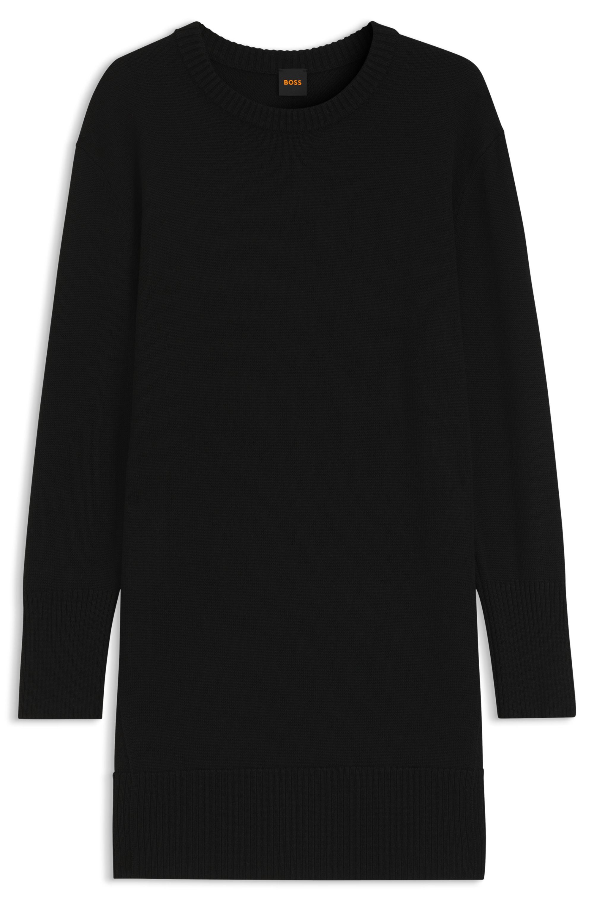 BOSS ORANGE Strickkleid Ferinea Premium Damenmode aus Schurwoll-Mix, Relaxed Fit – Bild 5 von 5