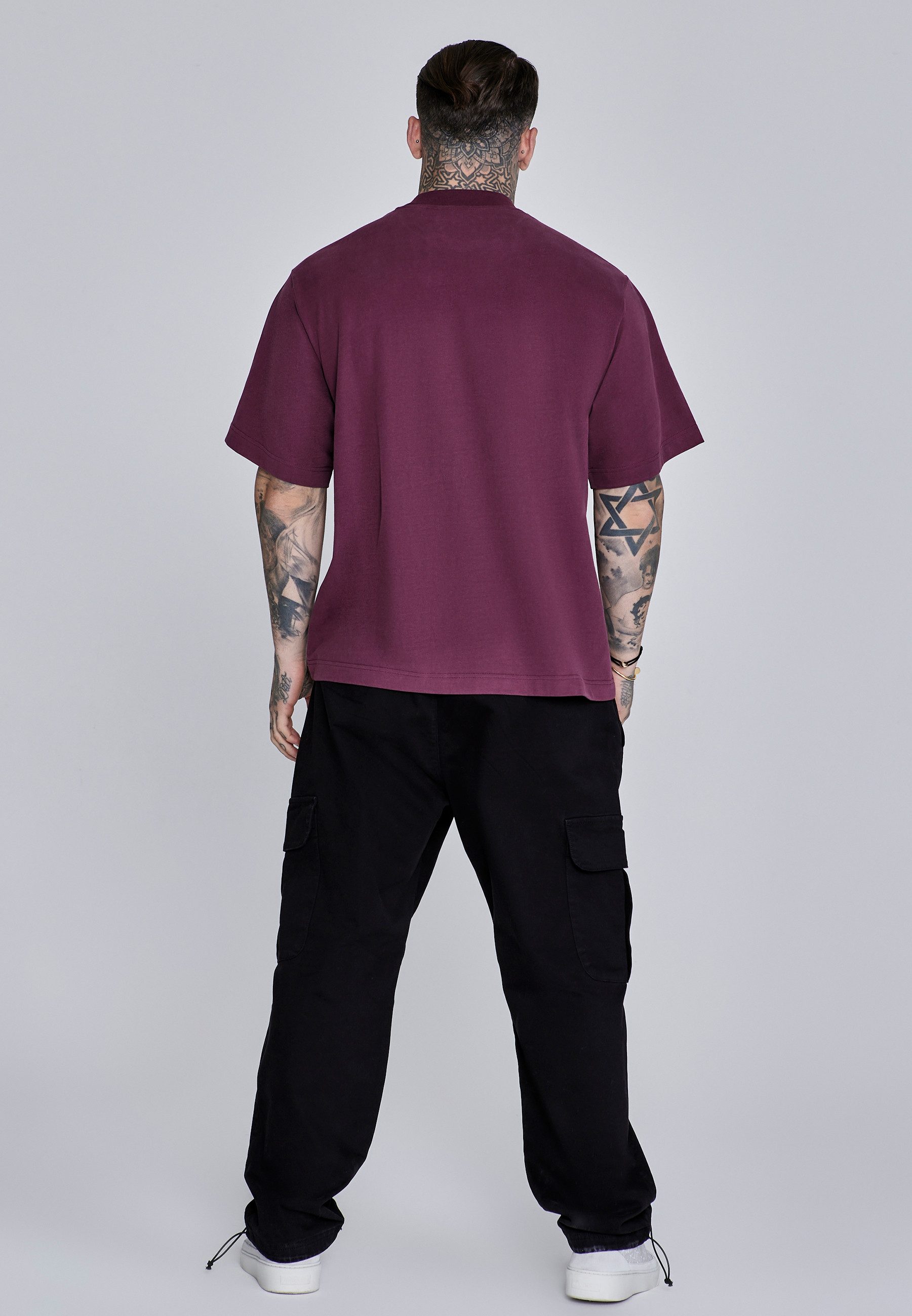 Siksilk T-Shirt SikSilk Herren T-Shirt mit Logo – Bild 5 von 5