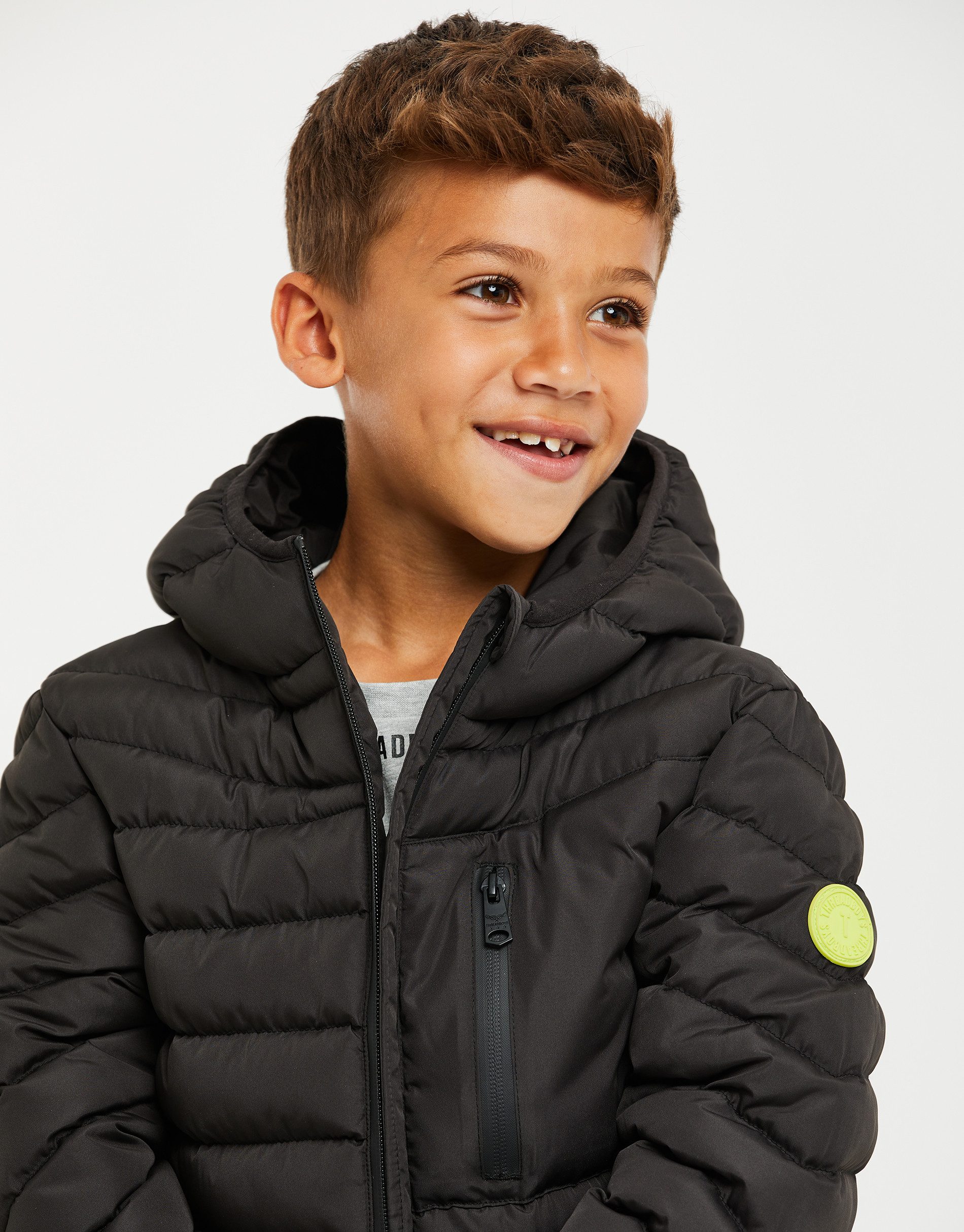 Threadboys Steppjacke Puffer Coat Jagger mit Kapuze