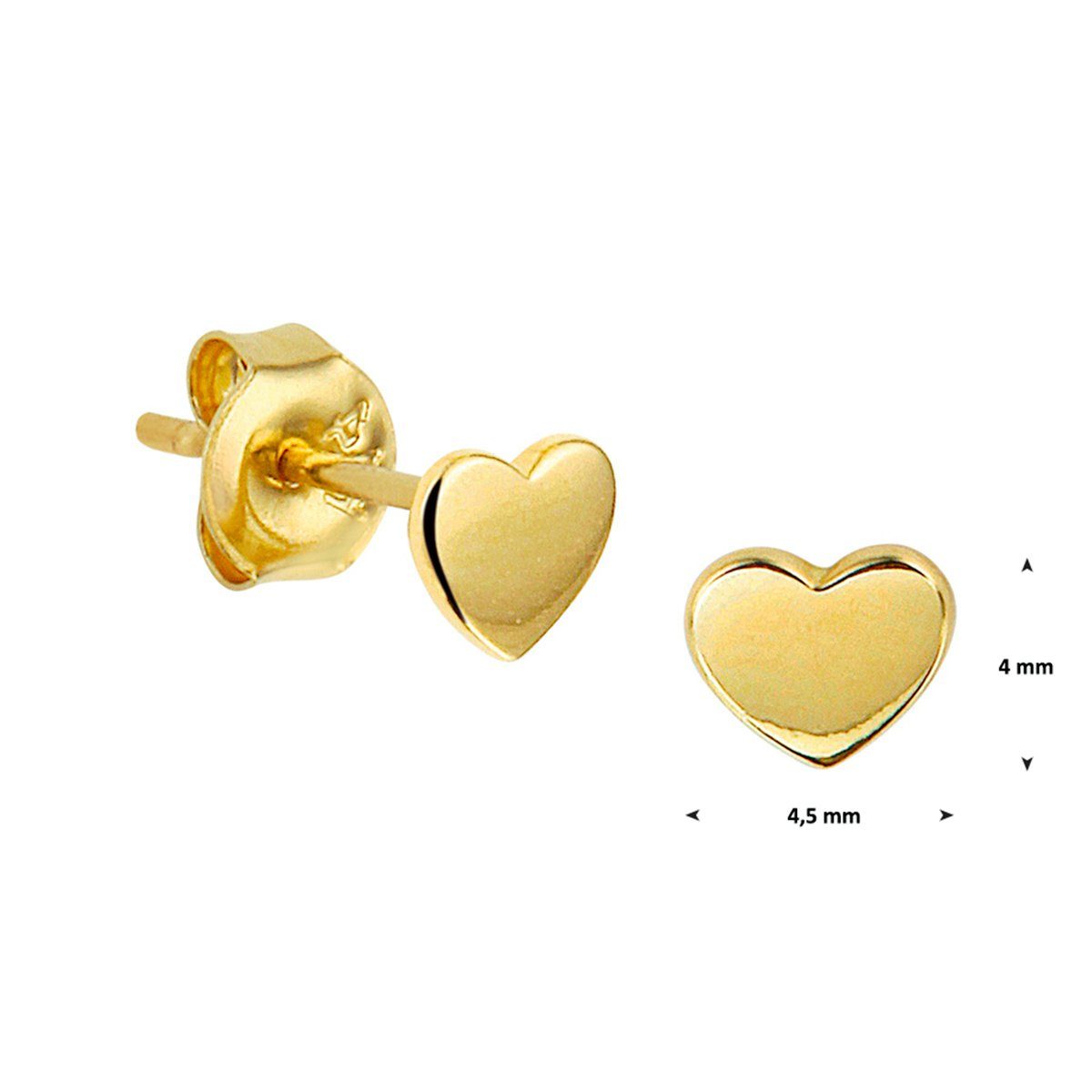 NICEANDnoble Paar Ohrstecker 585er Gelbgold Ohrstecker kleines Herz günstig online kaufen