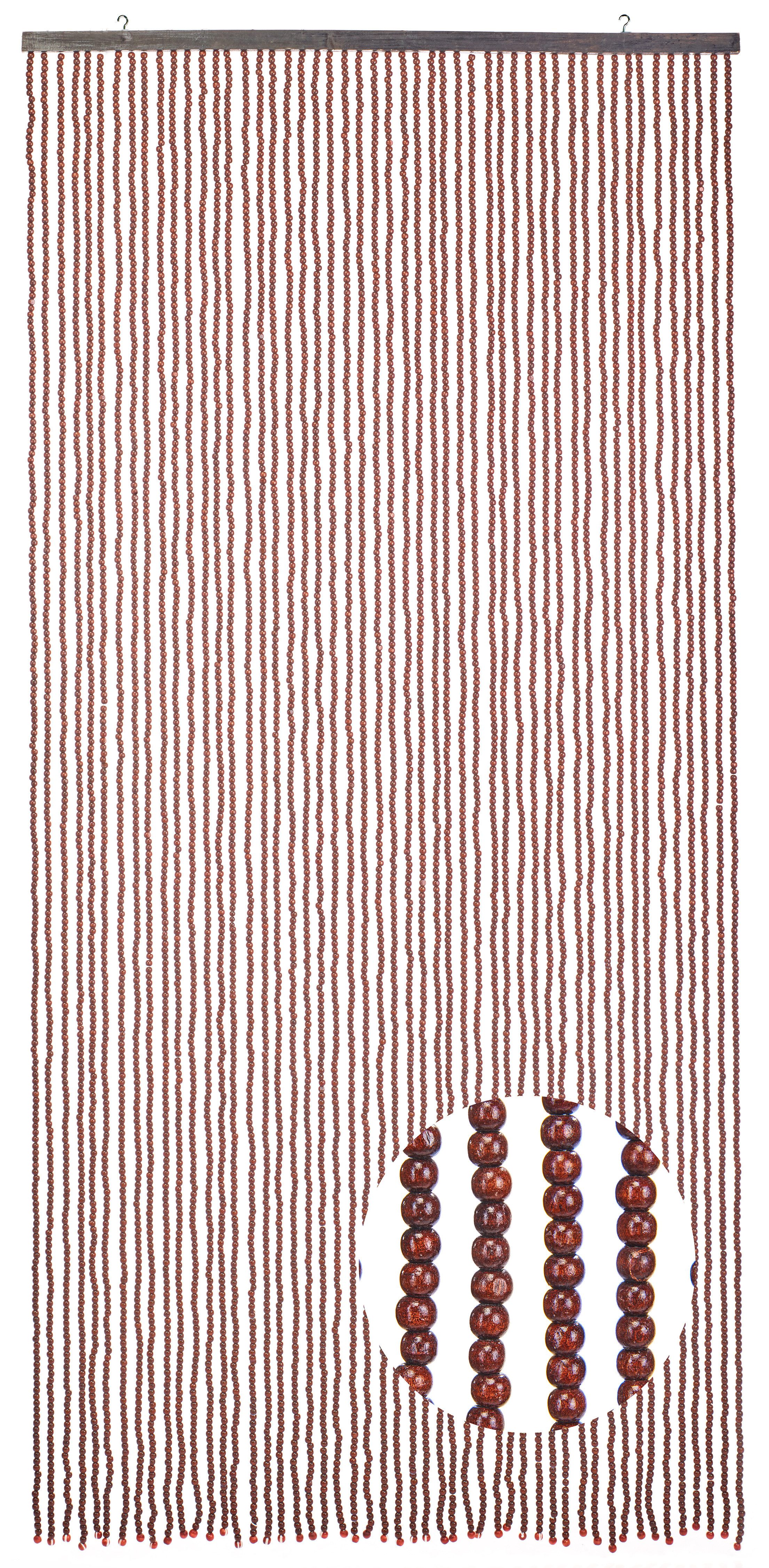 Kobolo Türvorhang Perlenvorhang CHOCO Holzperlen braun günstig online kaufen