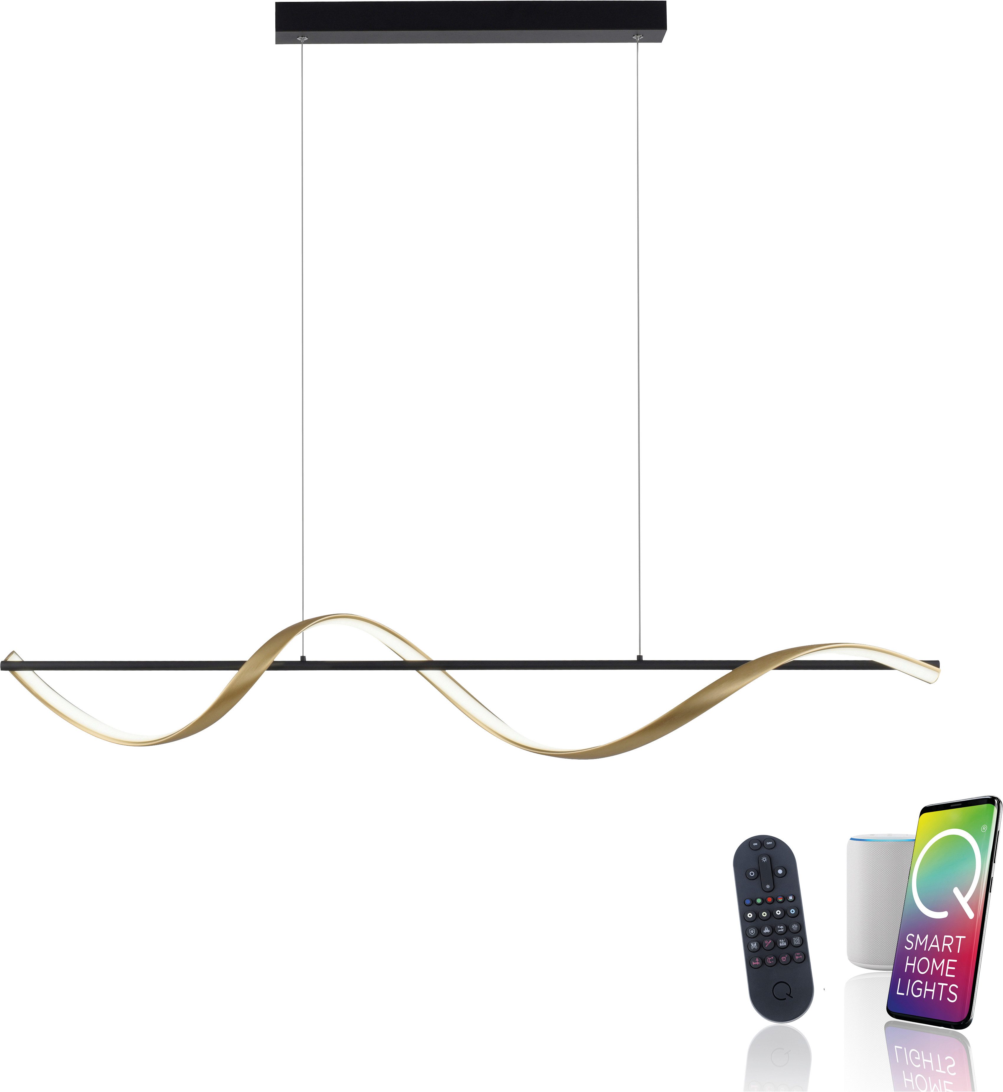 Neuhaus Q SMART HOME LIGHTS LED Pendelleuchte Q-SWING, Smart Home, LED fest integriert, warmweiß - kaltweiß