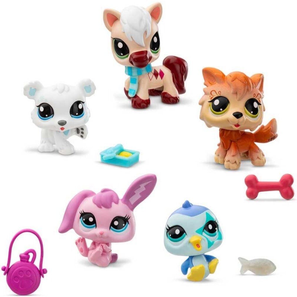 Hasbro Babypuppe Littlest Pet Shop LPS-Set Wintertücher, 5-teilig