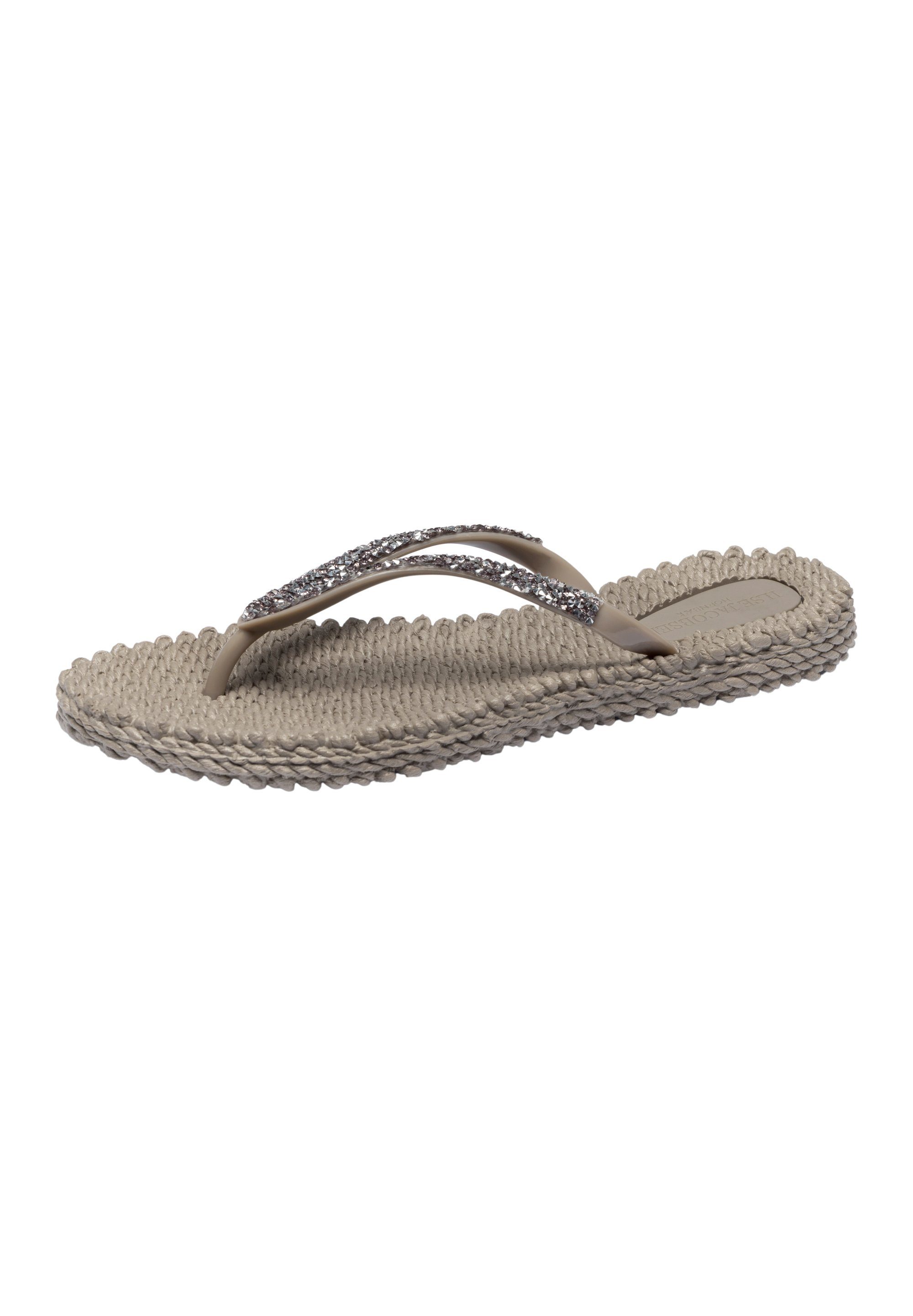 Ilse Jacobsen CHEERFUL03G Zehentrenner Leicht & flexibel, Massageeffekt, mit Glitzer
