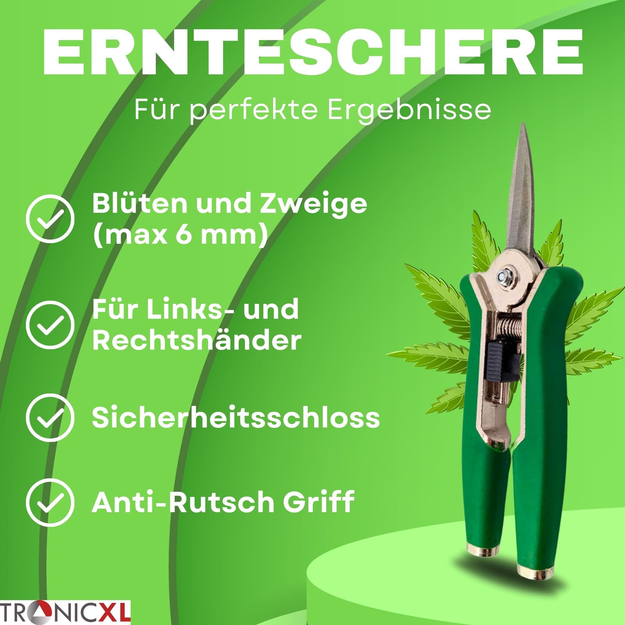 TronicXL Gartenschere Grow Ernte Set Mikroskop günstig online kaufen