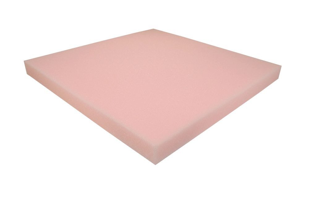 Heiro Auflagekissen Schaumstoff Rücken Kissen Rosa 50cm x 50cm x 4cm RG 24/22 sehr weich