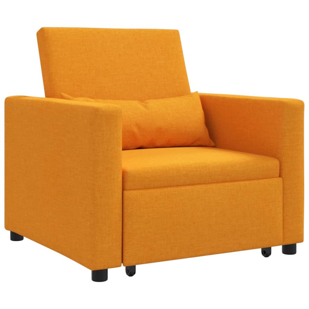 vidaXL Sessel Einzel-Schlafsofa mit Rädern Dunkelgelb günstig online kaufen