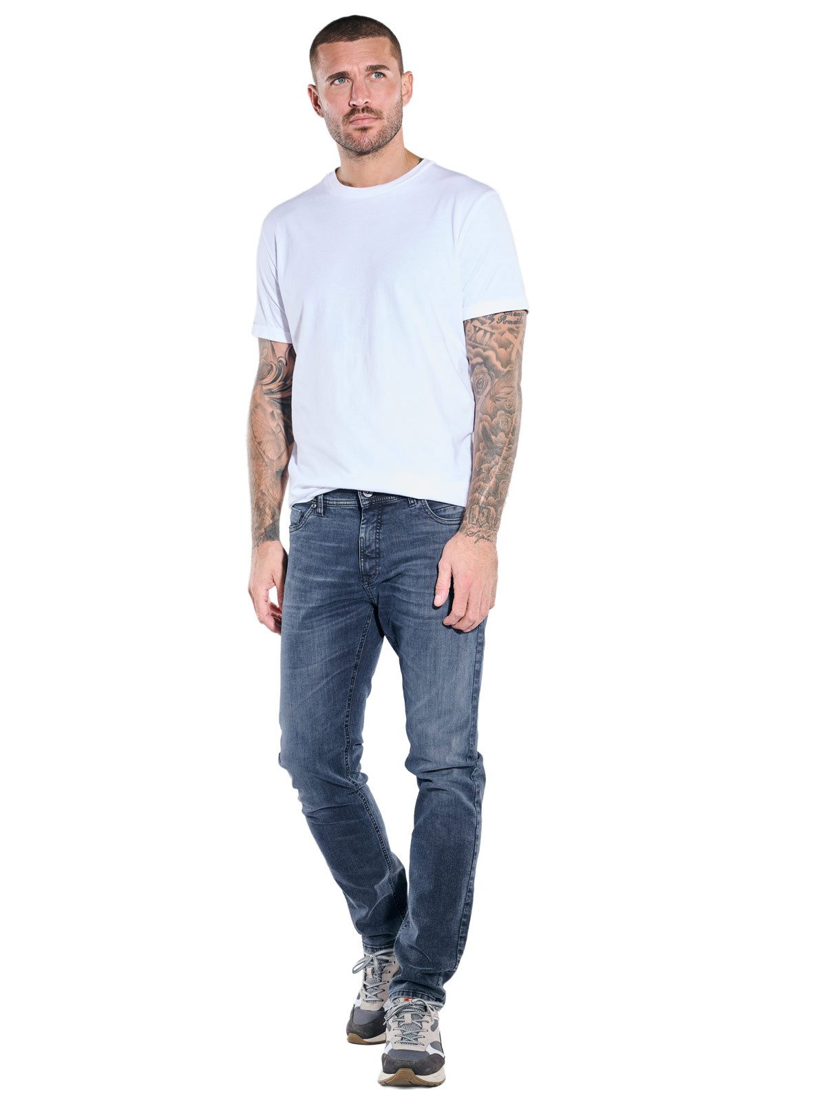 emilio adani Stretch-Jeans Herren Jeans, Indigoblau