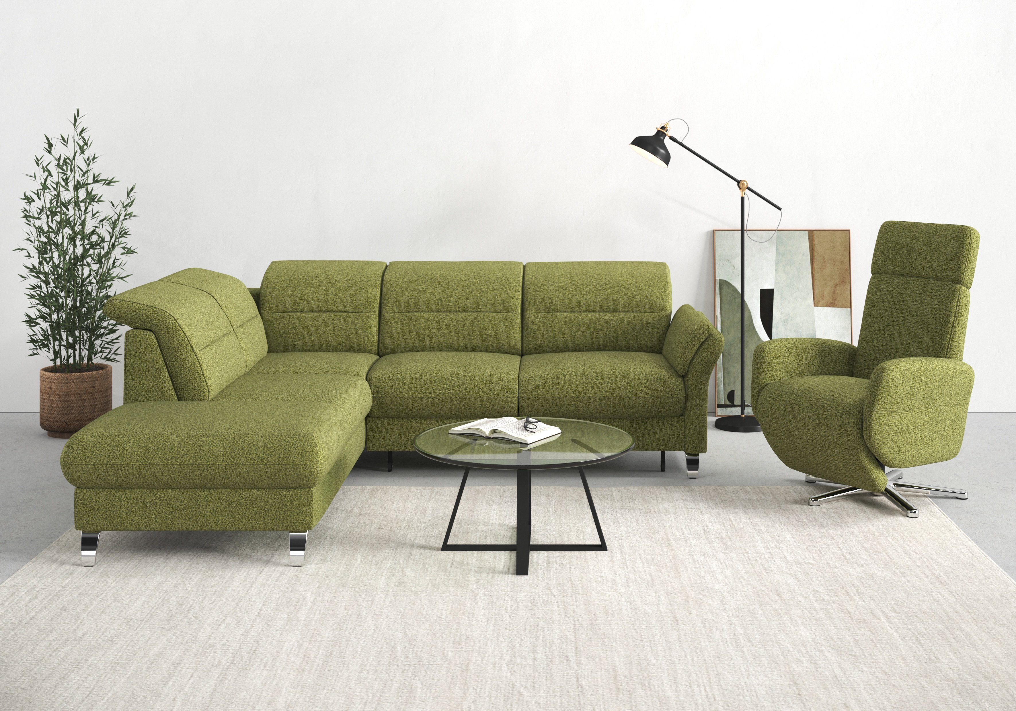 sit&more Ecksofa Grenoble L-Form mit Federkern, günstig online kaufen