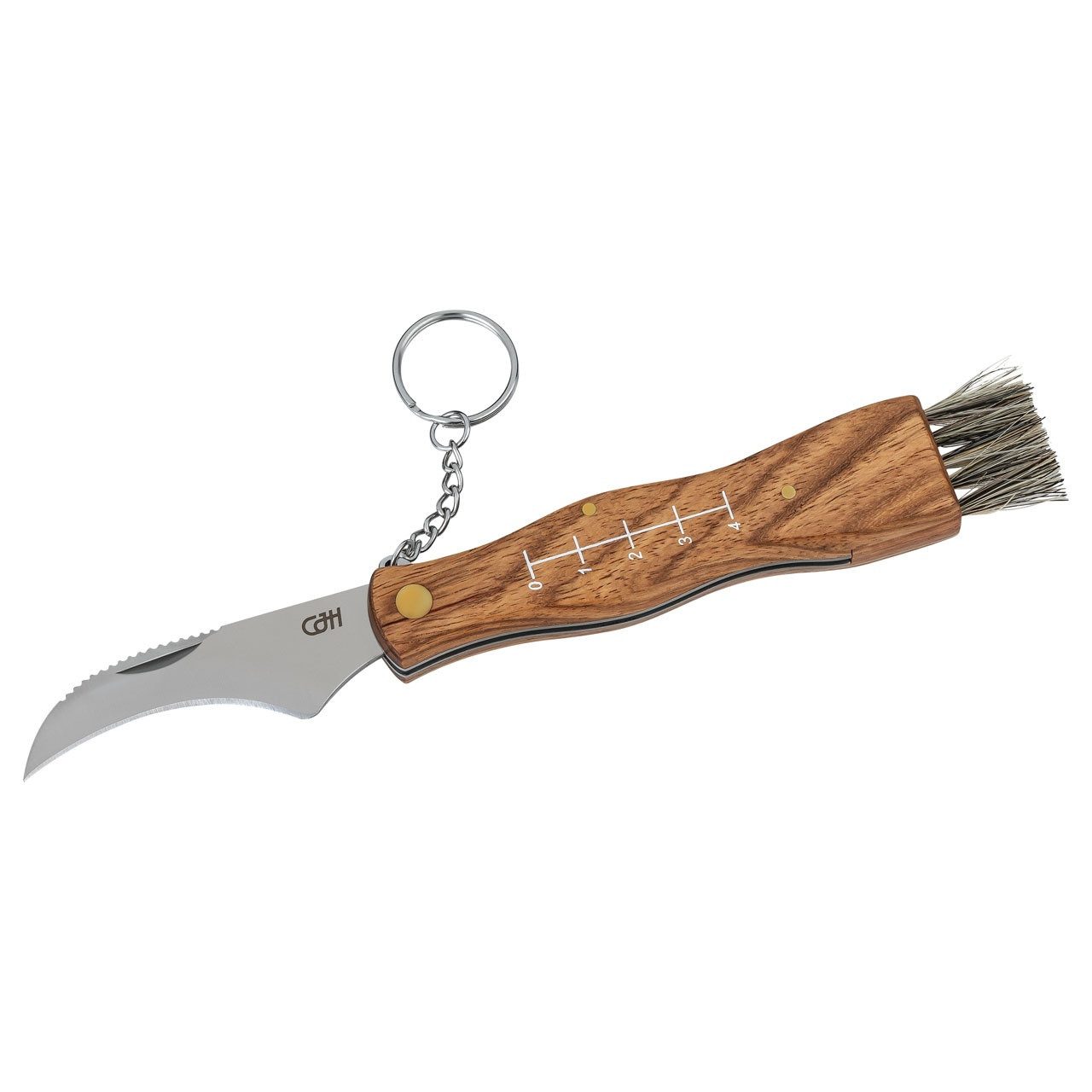 CJH Taschenmesser CJH Pilzmesser mit Bürste & Nylon-Etui