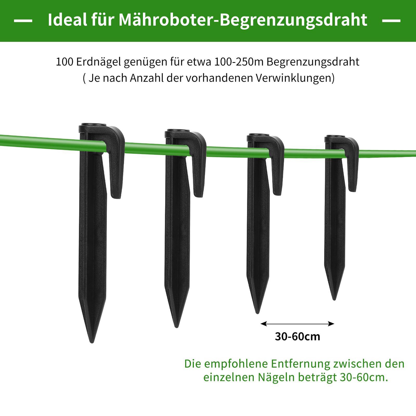 FOUORTUNATE-BEE Erdnagel Erdhaken für Mähroboter Begrenzungskabel, günstig online kaufen
