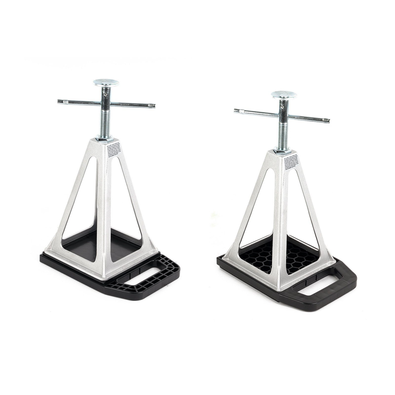 Wamovo Ausdrehstützen 4x Stützplatten stapelbar 22x17cm Wohnwagen Stütze