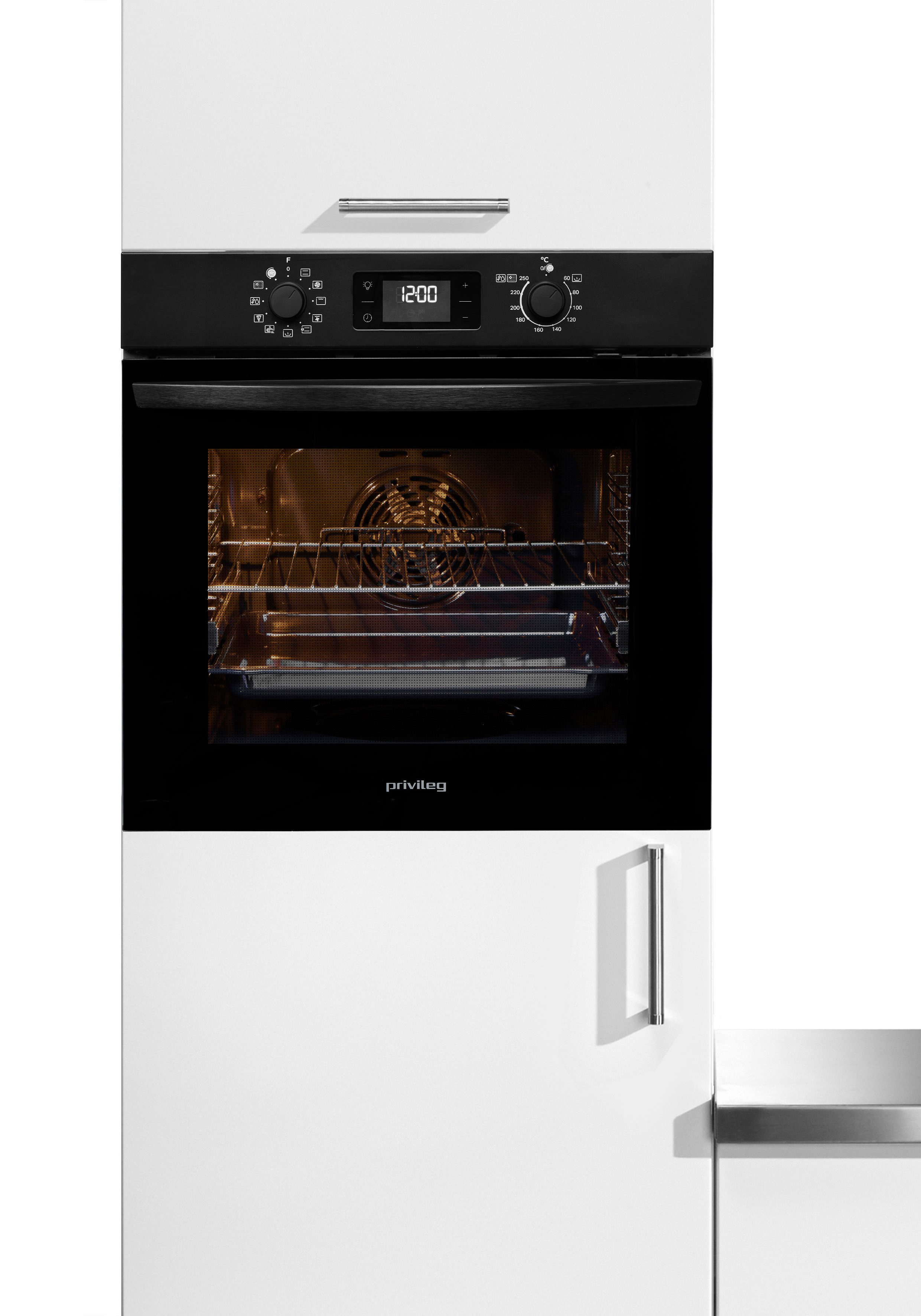 Privileg Einbaubackofen PBA285PU1K, mit Teilauszug, Hydrolyse & Pyrolyse - zwei Reinigungsfunktionen für jeden Bedarf