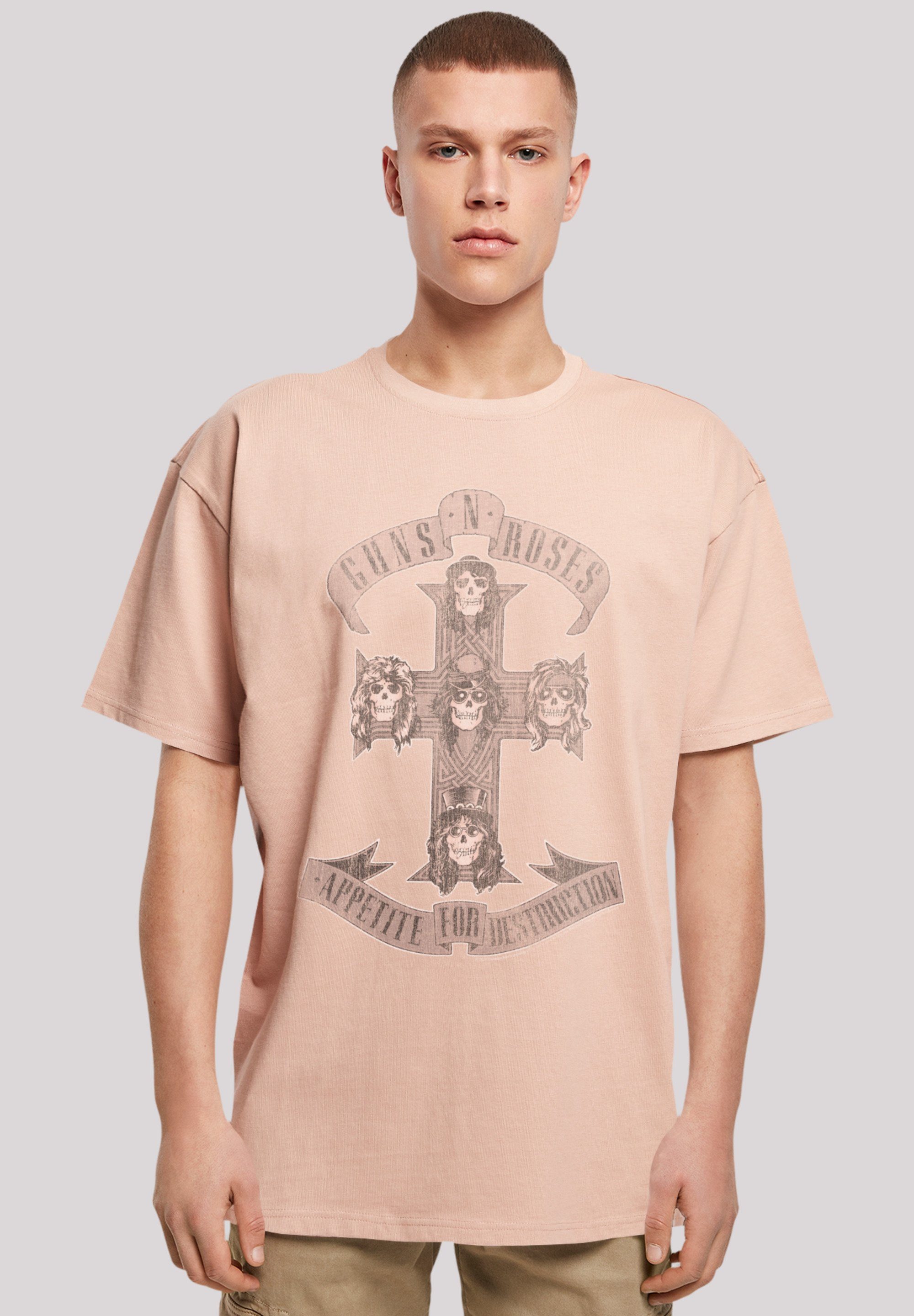F4NT4STIC T-Shirt Guns 'n' Roses Hard Rock Musik Band Premium Qualität,  Offiziell lizenziertes Guns 'n' Roses T-Shirt