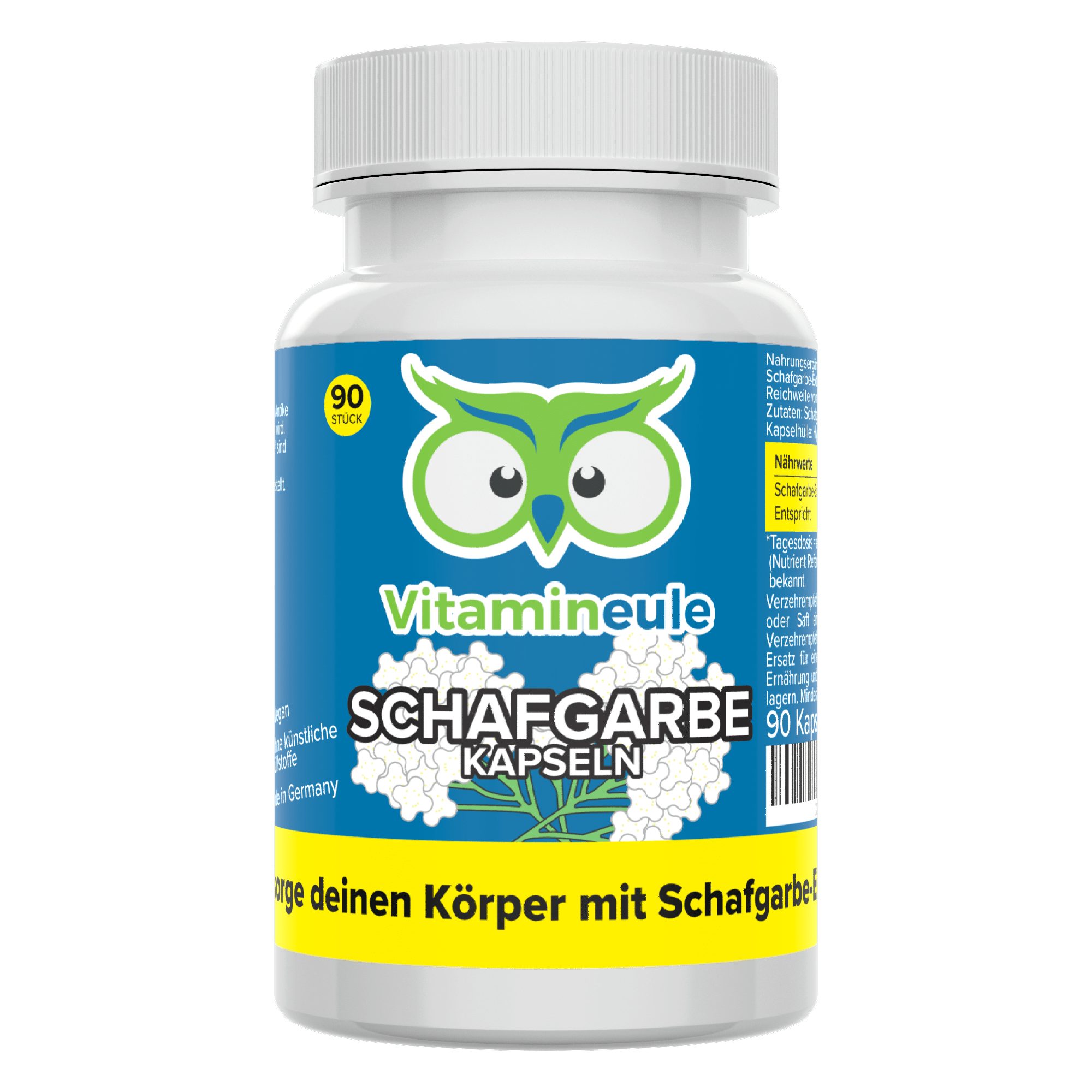 Schafgarbe Kapseln mit 300 mg Schafgarbe-Extrakt (10:1) - Kapsel