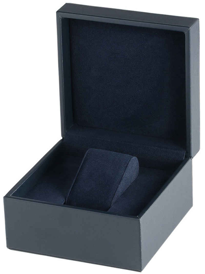 Rothenschild Uhrenbox Uhren-Geschenkbox aus blauem Kunstleder RS-3030-1B