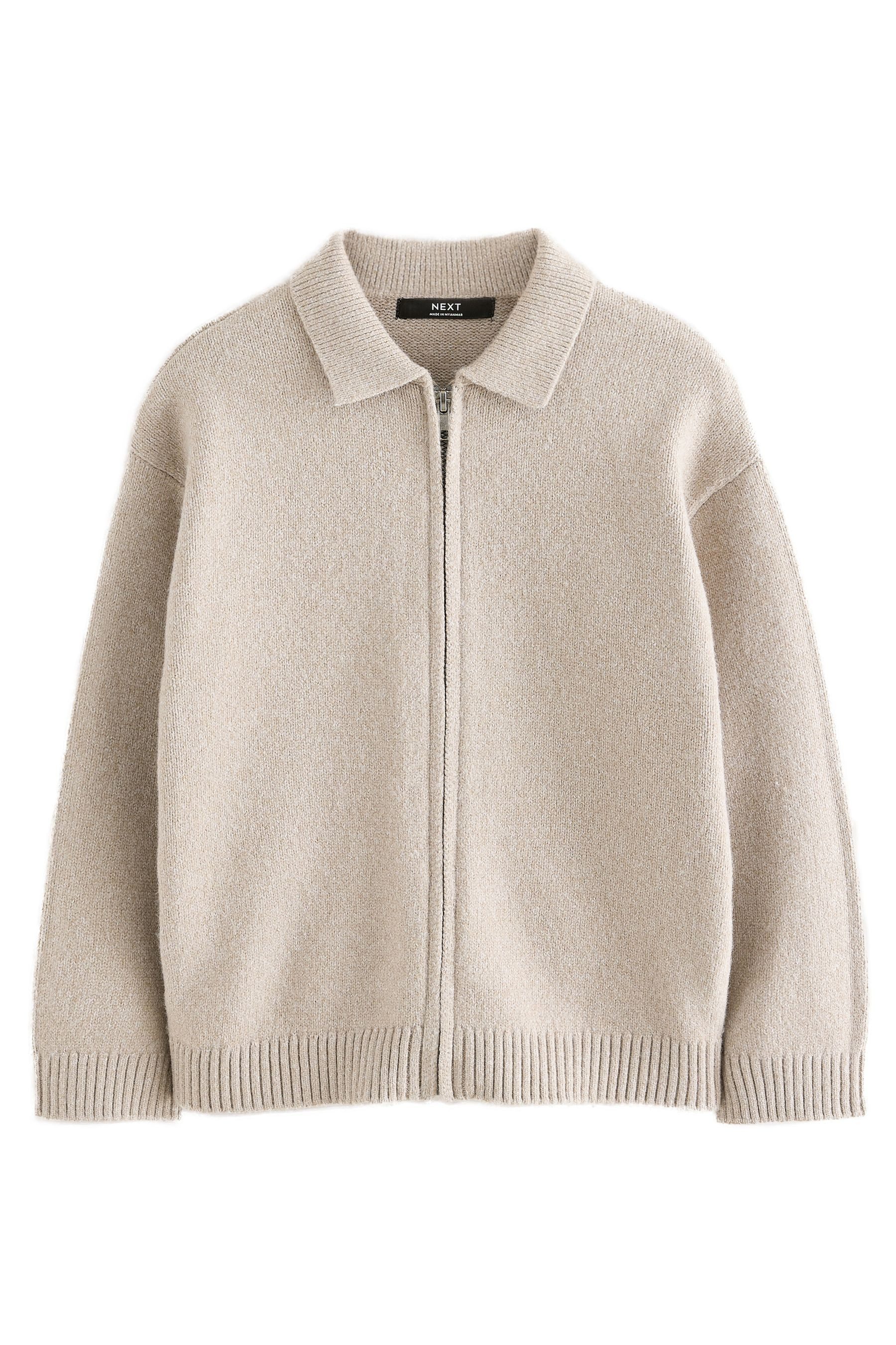 Next Strickjacke Cardigan mit durchgehendem Reißverschluss (1-tlg)