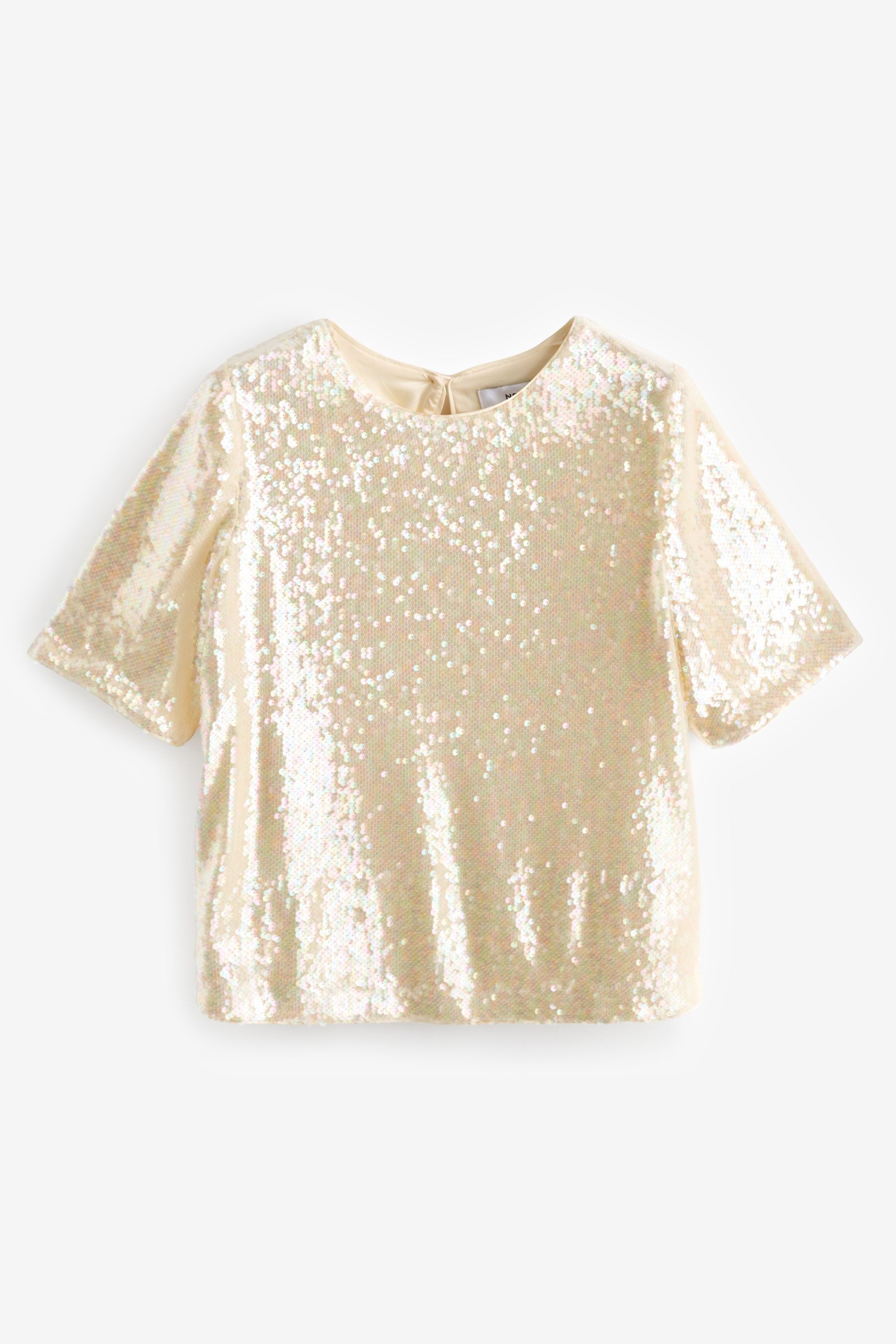 Paillettenshirt T-Shirt mit Pailletten