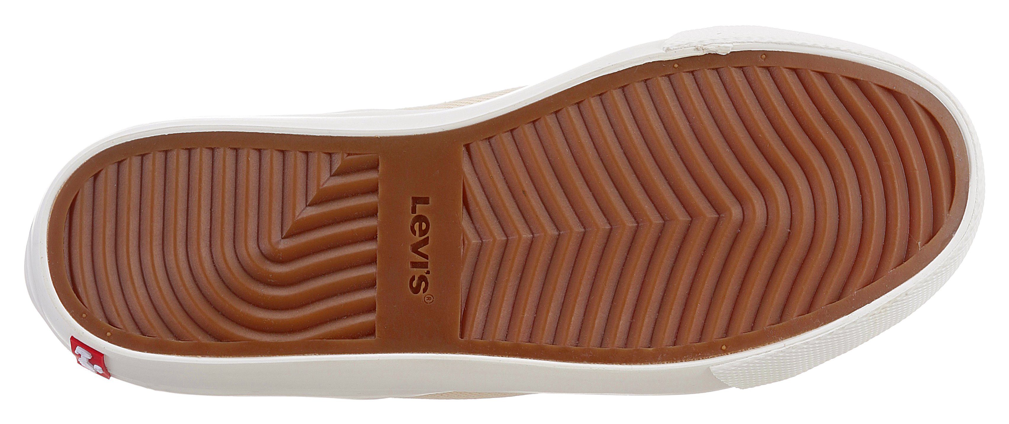 Levi's® LS1 LOW mit S Kontrast-Ziernähte Plateausneaker creme