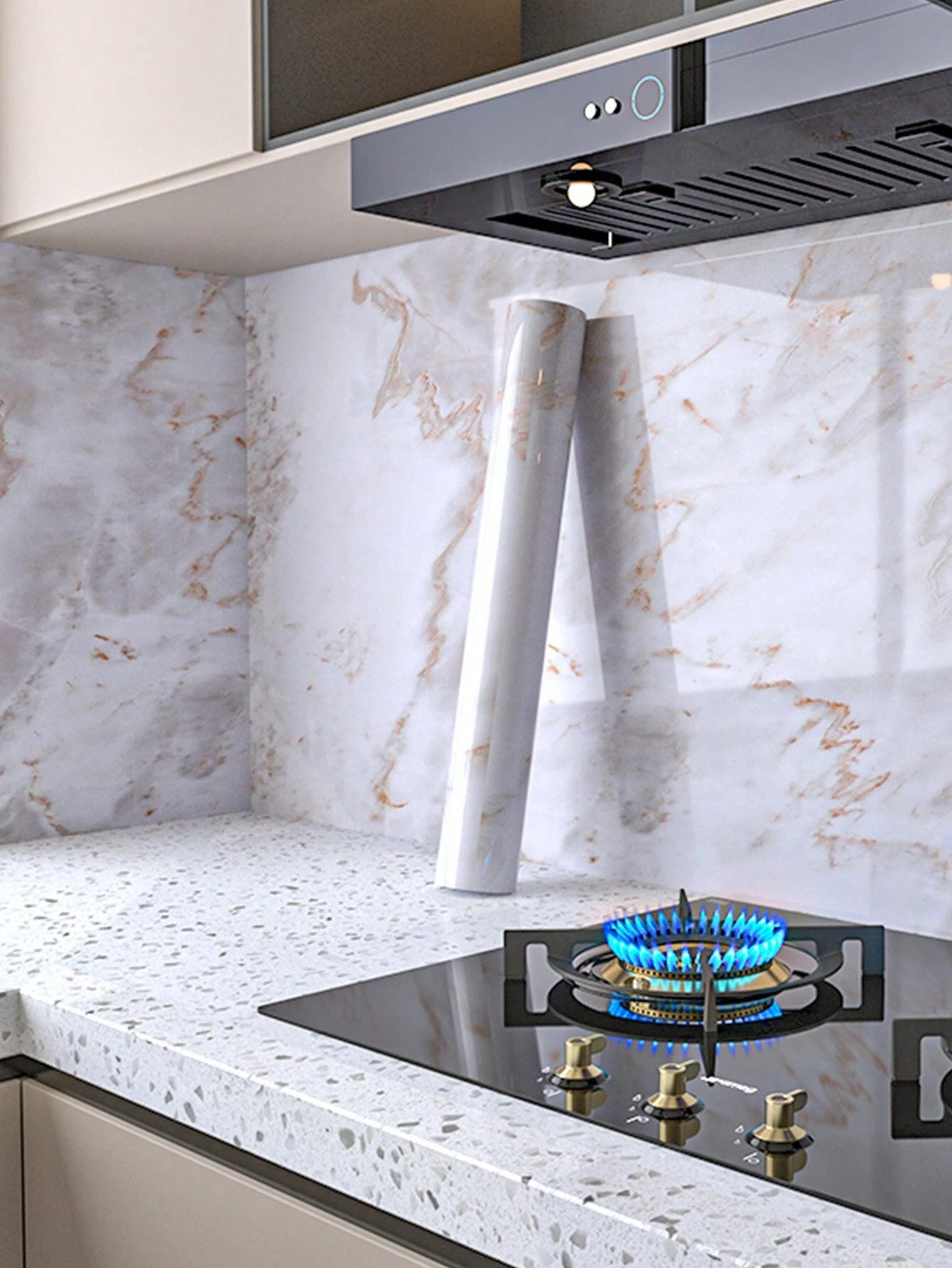 HomeBella Mustertapete Selbstklebende Wandtapete Feuchtigkeitsresistent lei günstig online kaufen