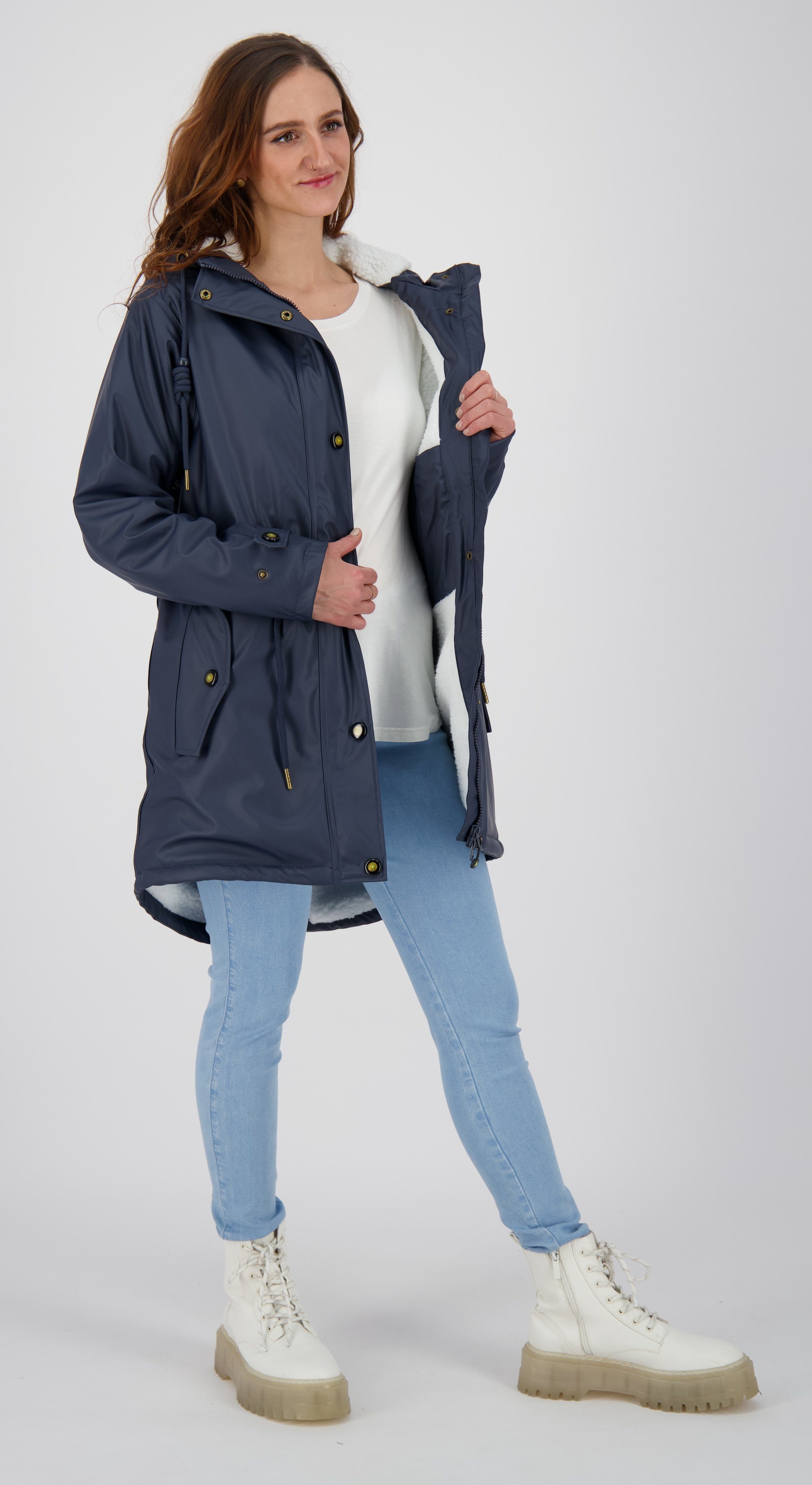 DEPROC Active Großen NEW Größen in navy Regenmantel auch WOMEN Friesennerz erhältlich HALIFAX