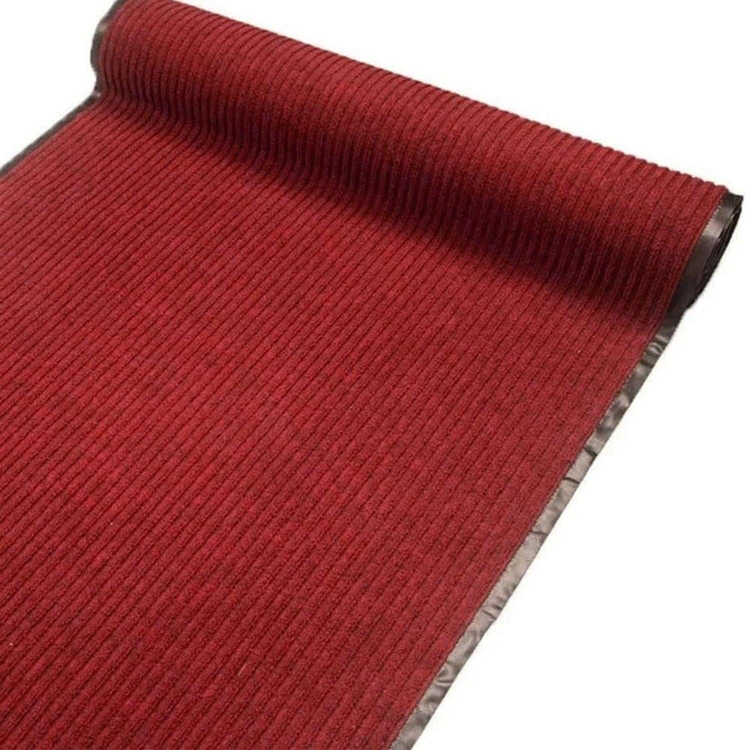 LuxusKollektion Läufer Läufer Flur Rutschfest 300x90cm Rot, rechteckig, Höhe: 7 mm